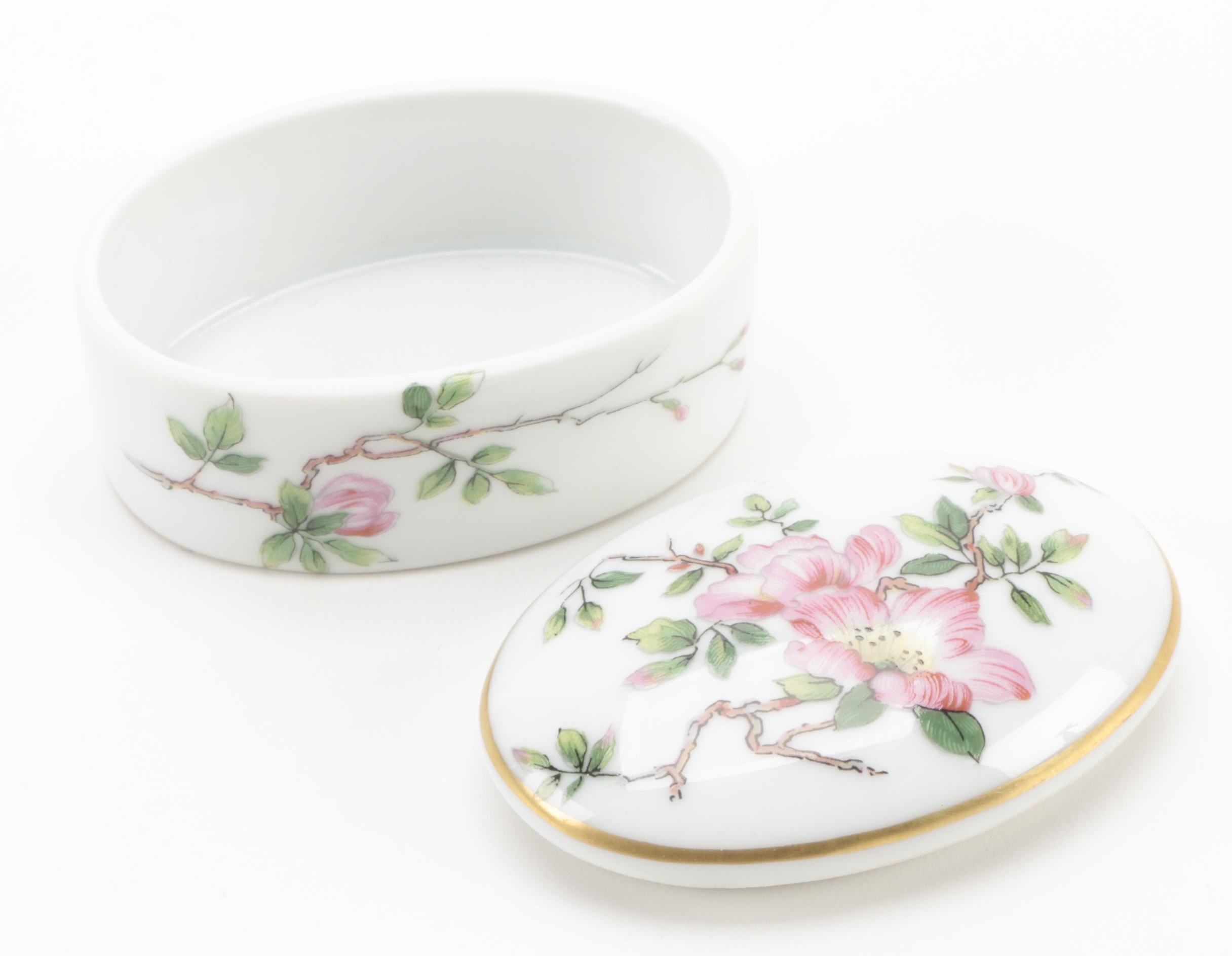 Haviland and Other Floral Decorated Porcelain Limoges Boxes