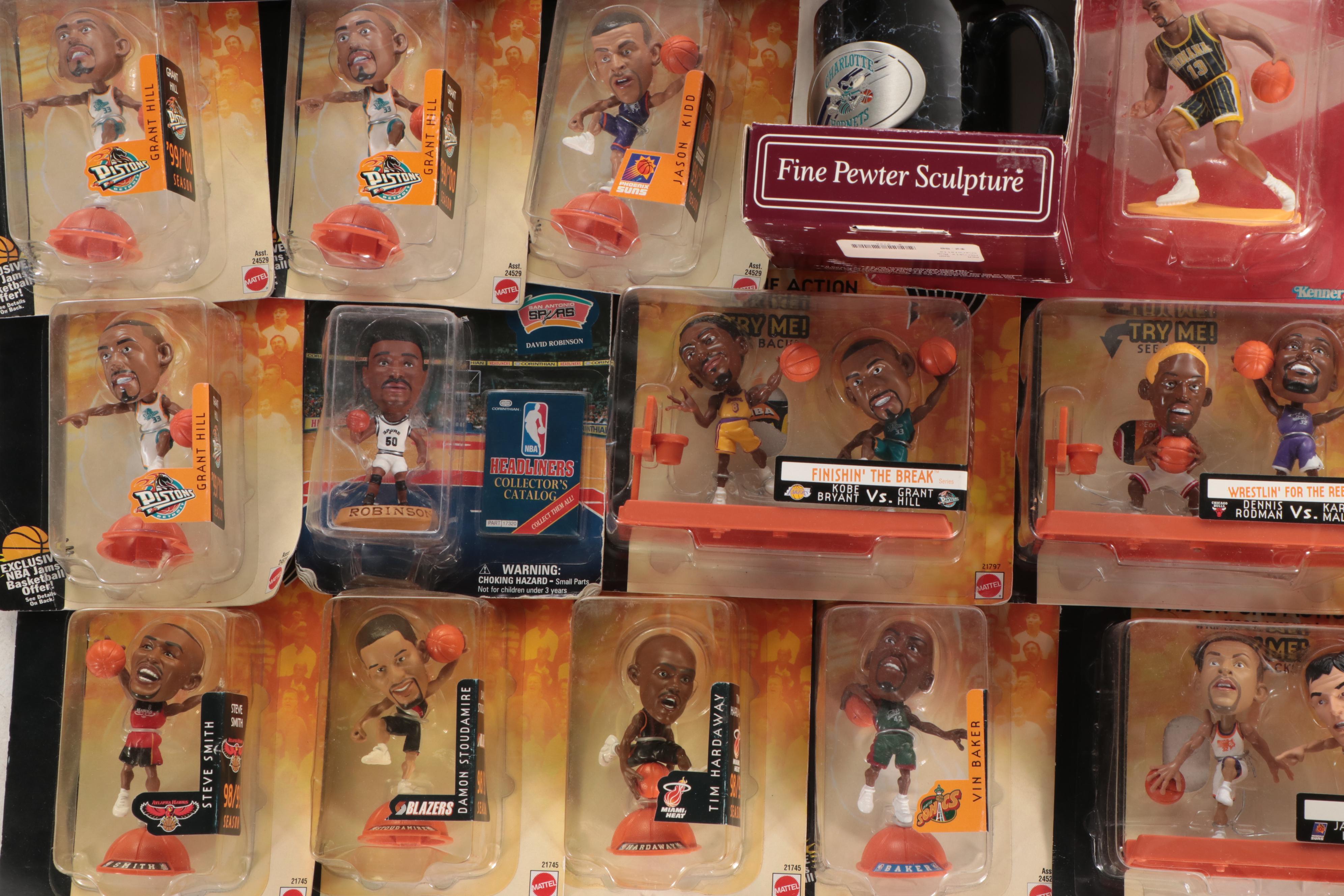 NBA "Starting Lineup", "Headliners" & "NBA Jams" Figures with Jordan and Bryant