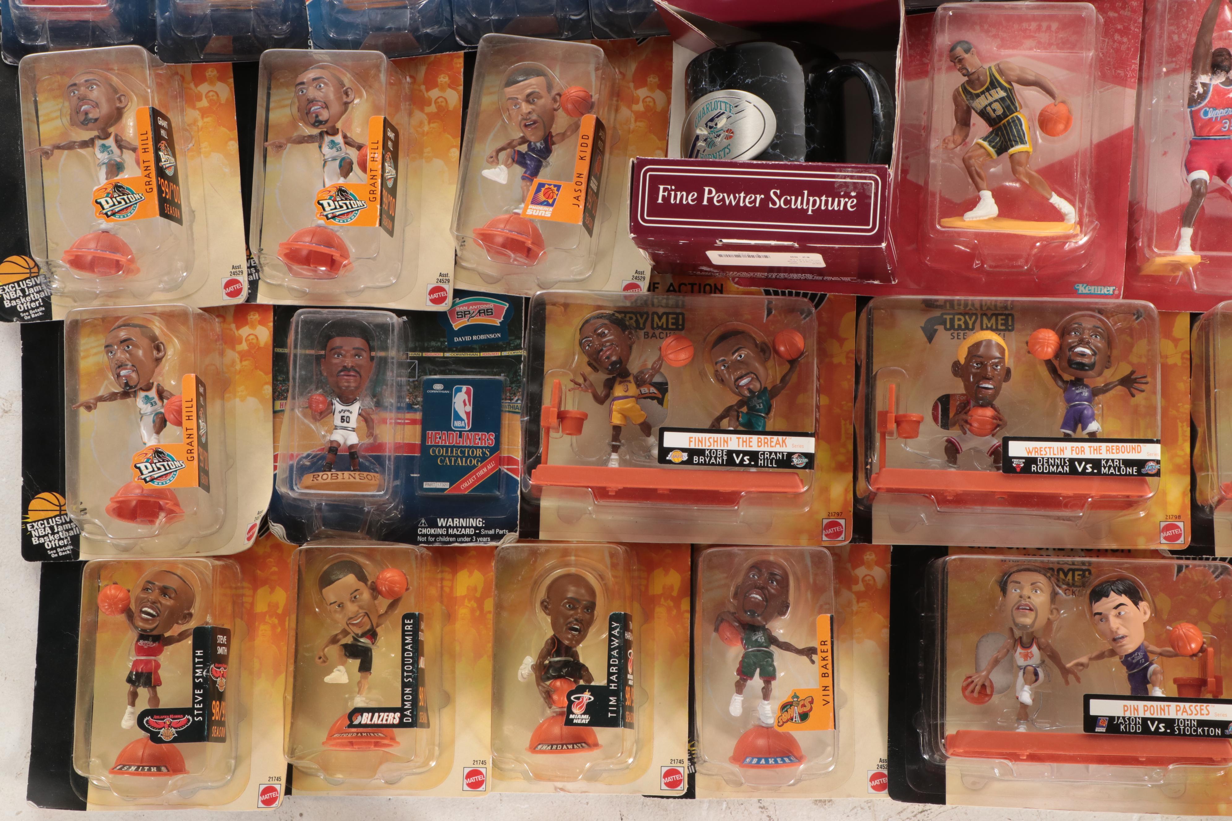 NBA "Starting Lineup", "Headliners" & "NBA Jams" Figures with Jordan and Bryant