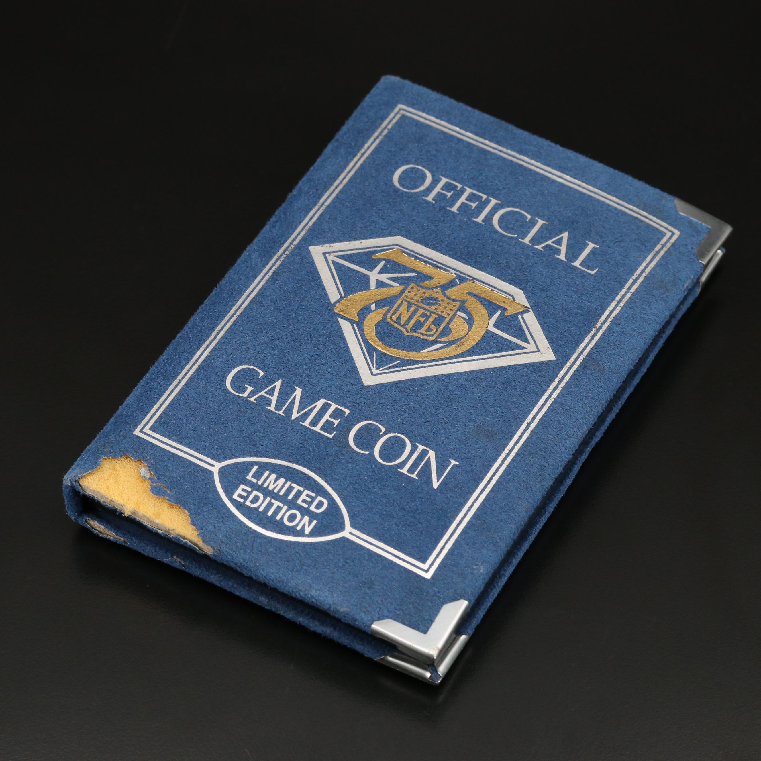 NFL 75th Anniversary San Diego Chargers "Official Game Coin