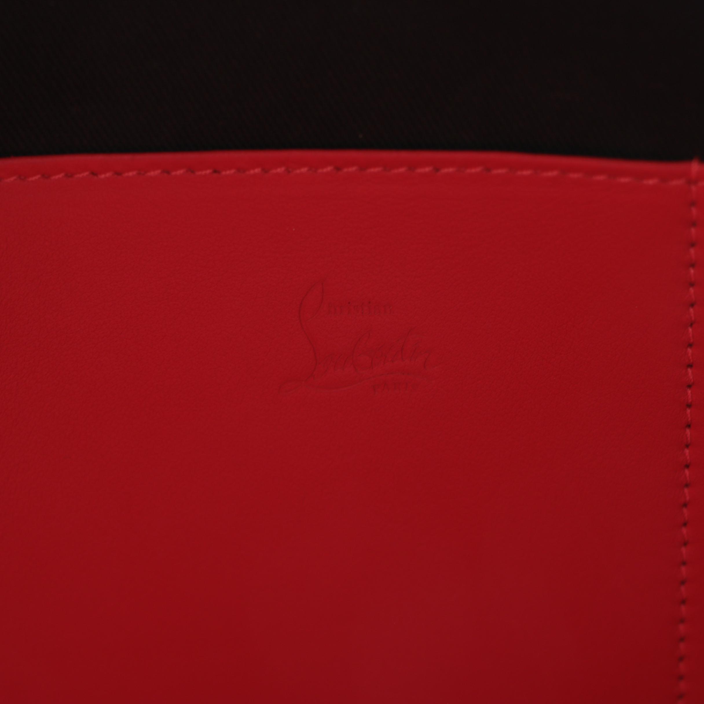 Christian Louboutin Trictrac Portfolio Bag in Spiked Leather