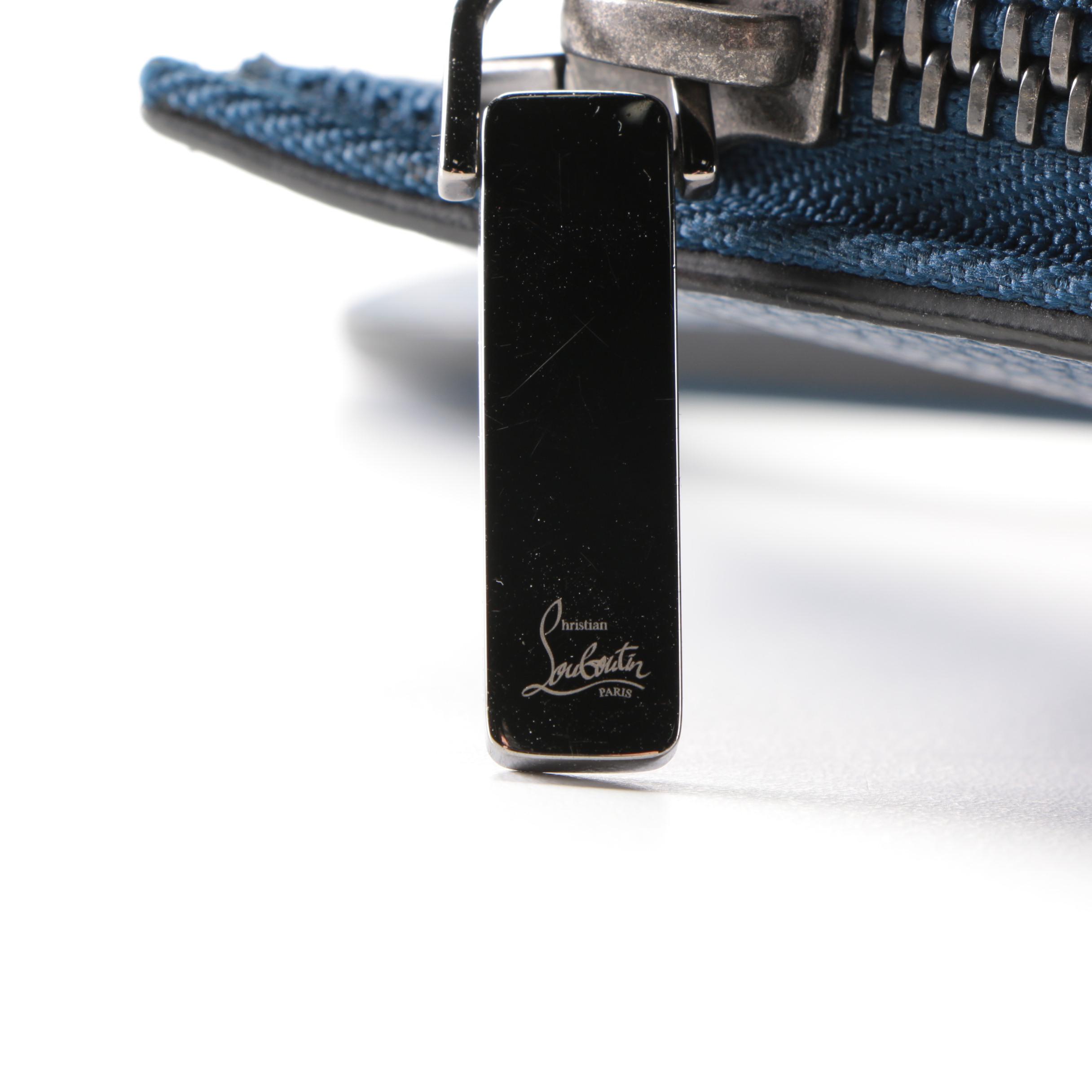 Christian Louboutin Trictrac Portfolio Bag in Spiked Leather