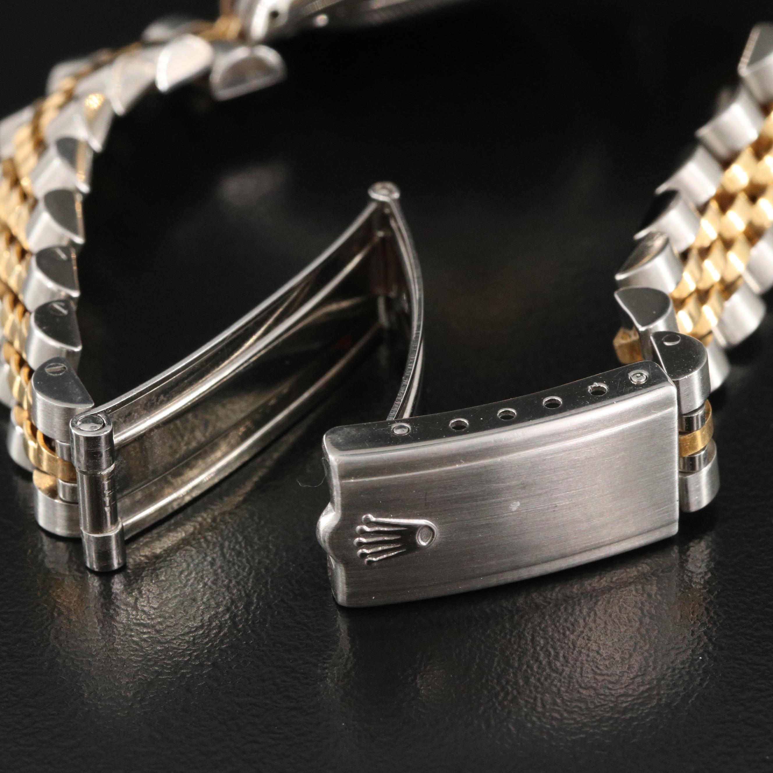 1981 Rolex Stainless Steel and 18K Diamond Bezel Watch