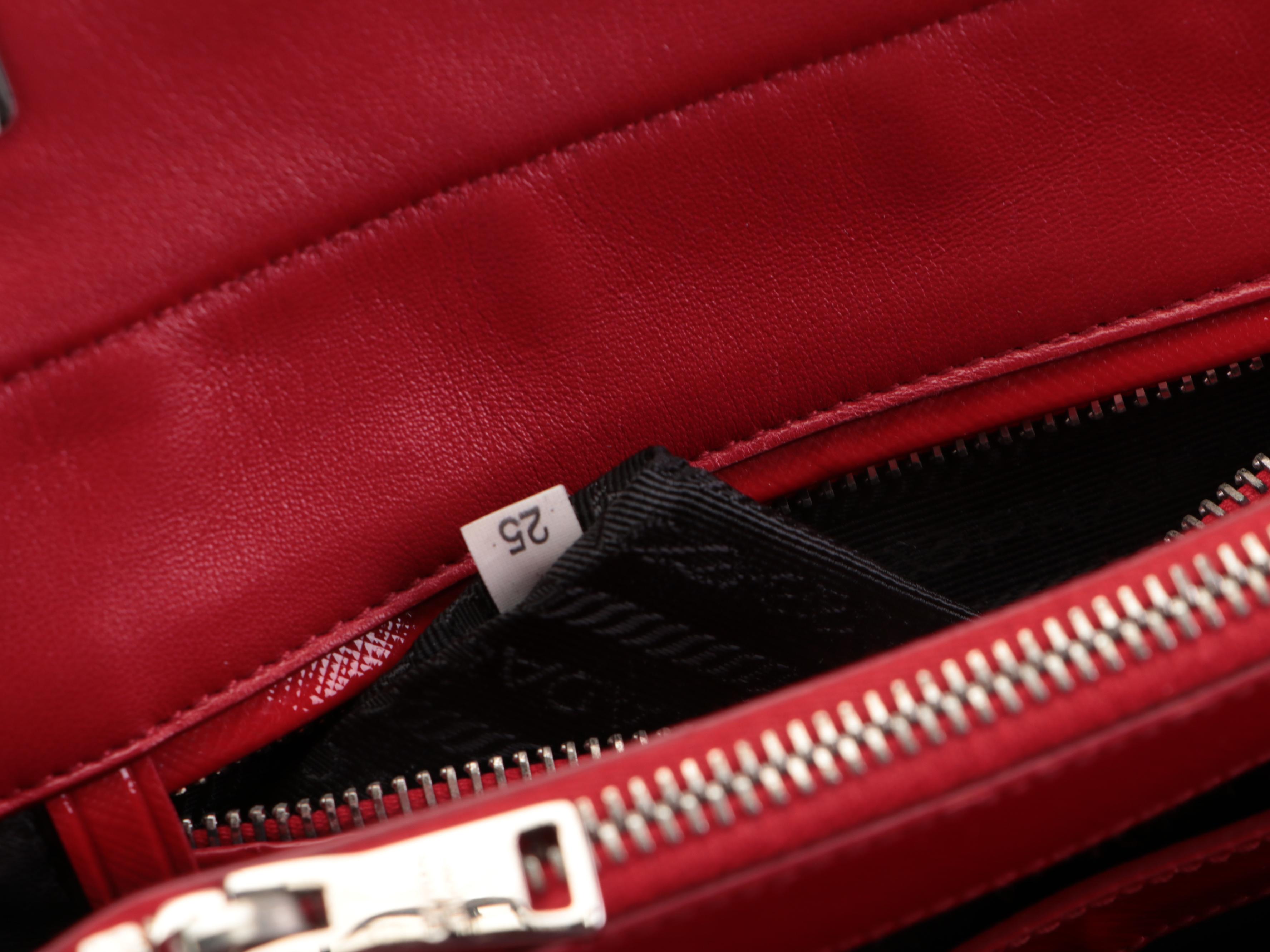 Prada Turnlock Twin Tote Mini Bag in Saffiano Cuir Leather