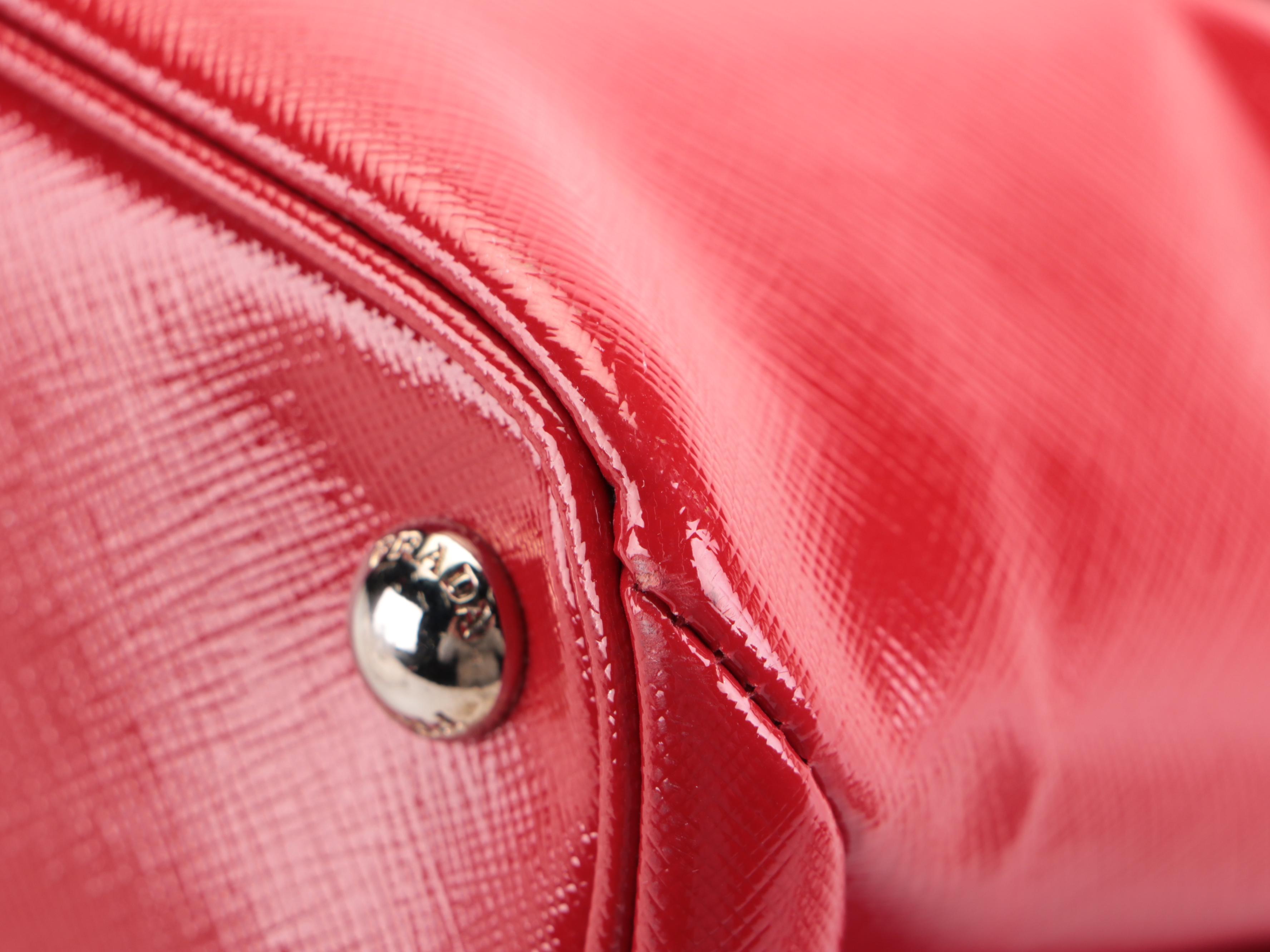 Prada Turnlock Twin Tote Mini Bag in Saffiano Cuir Leather