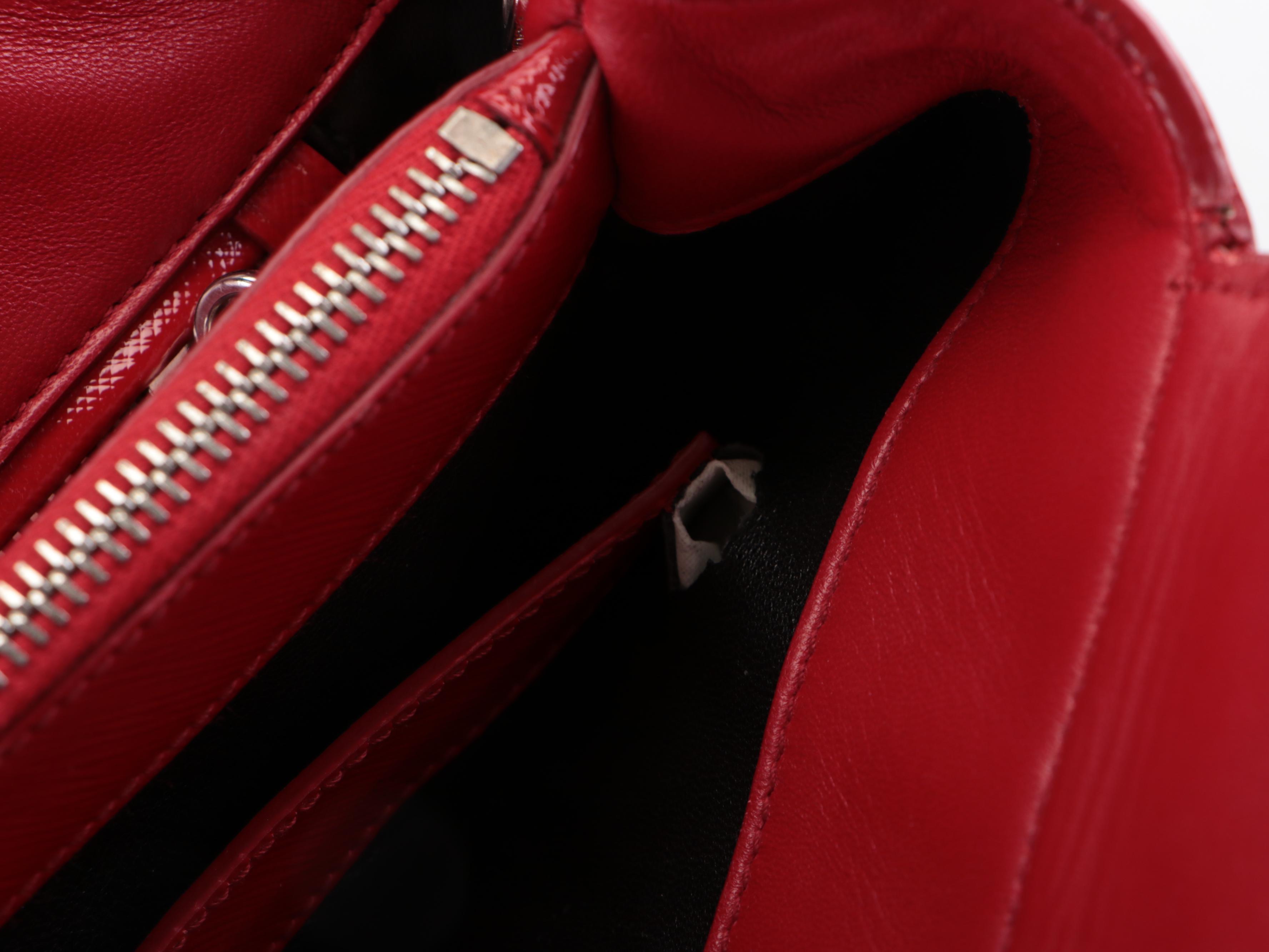 Prada Turnlock Twin Tote Mini Bag in Saffiano Cuir Leather