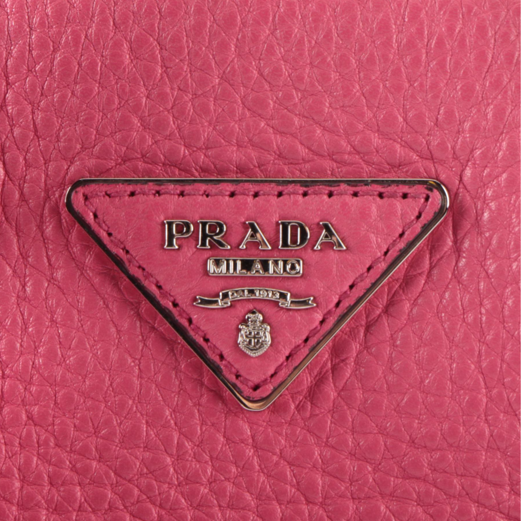 Prada Convertible Medium Open Tote in Pink Vitello Daino Leather