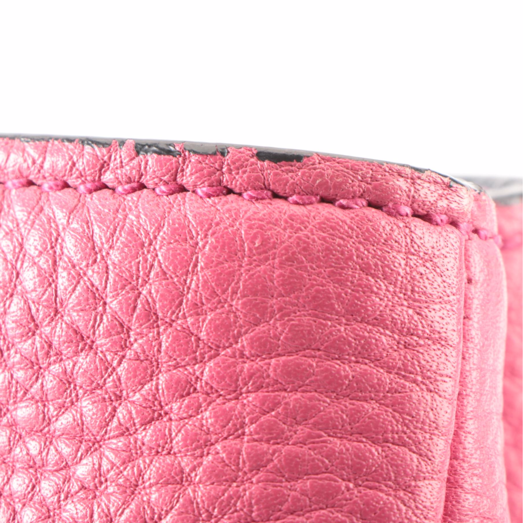 Prada Convertible Medium Open Tote in Pink Vitello Daino Leather