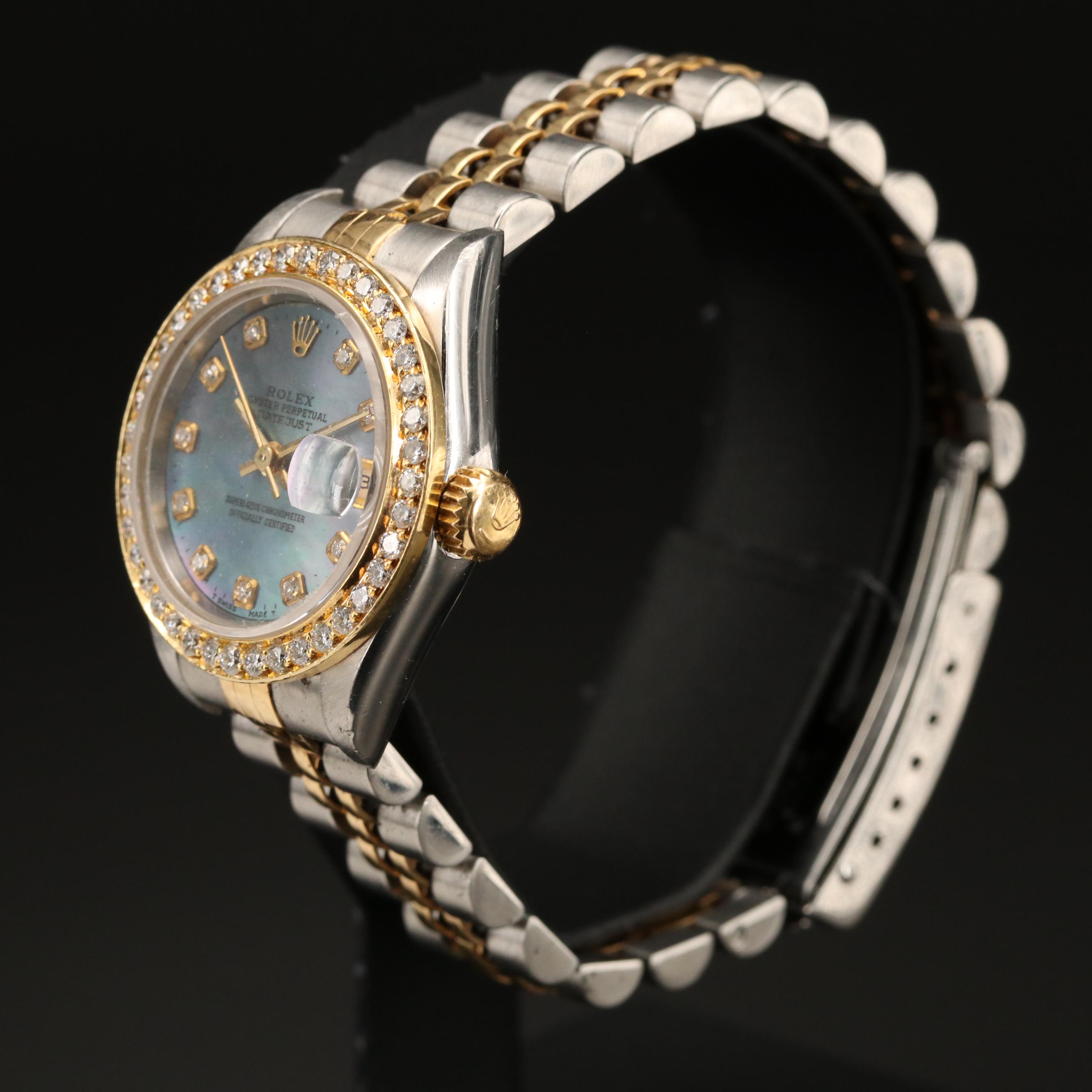 1993 Rolex Datejust Mother of Pearl and 1.09 CTW Diamond Watch
