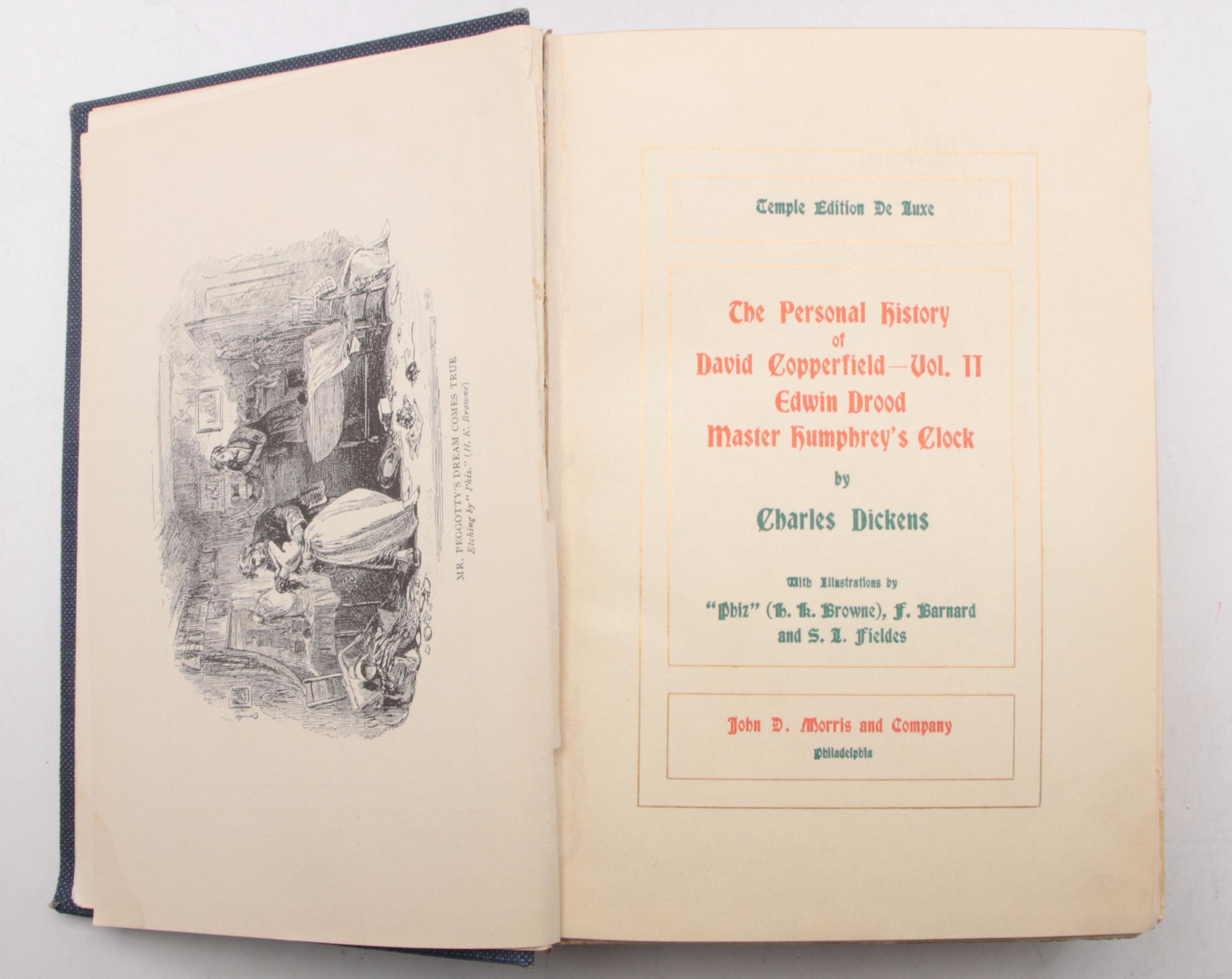 Illustrated "Dickens' Works" Temple Edition De Luxe Partial Series