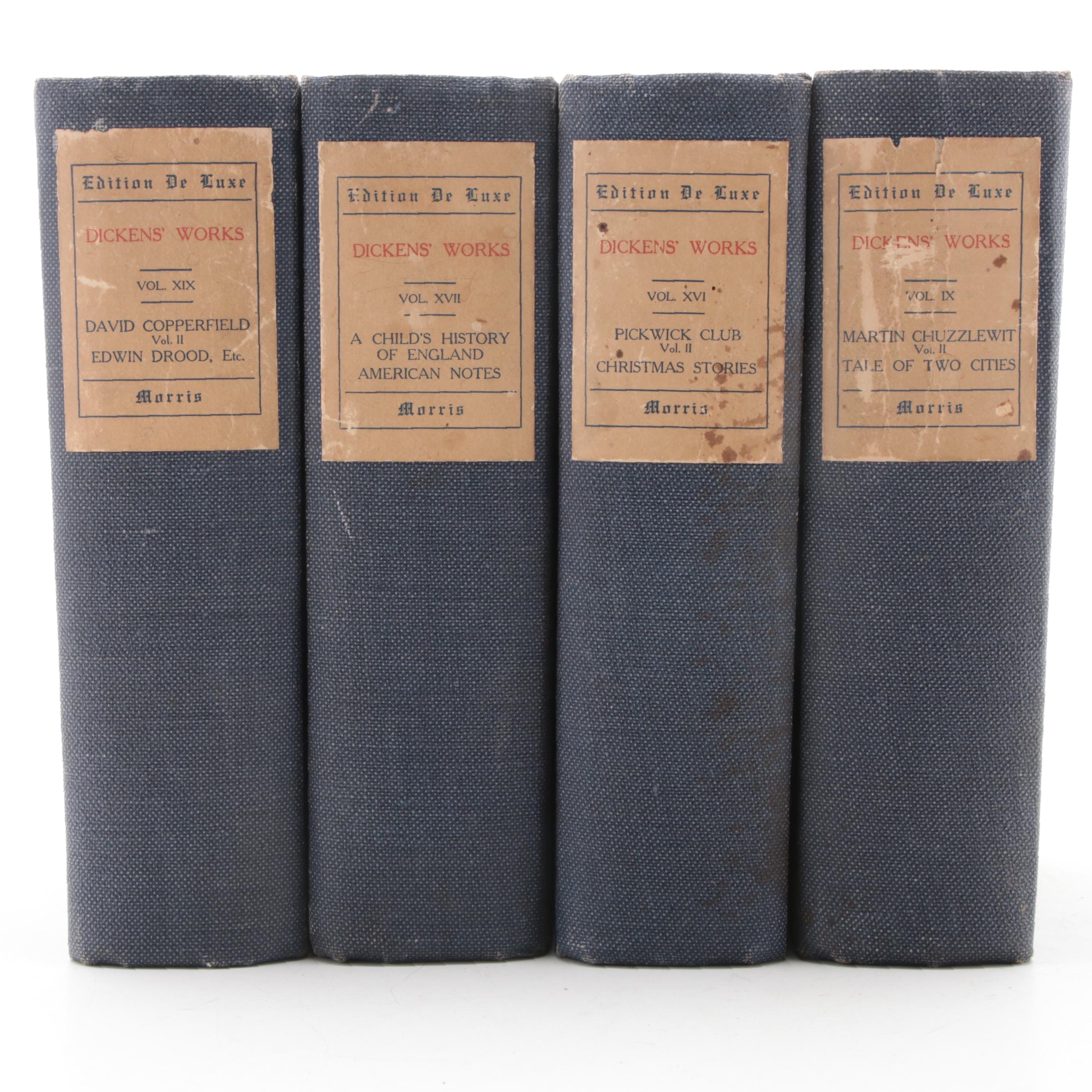 Illustrated "Dickens' Works" Temple Edition De Luxe Partial Series