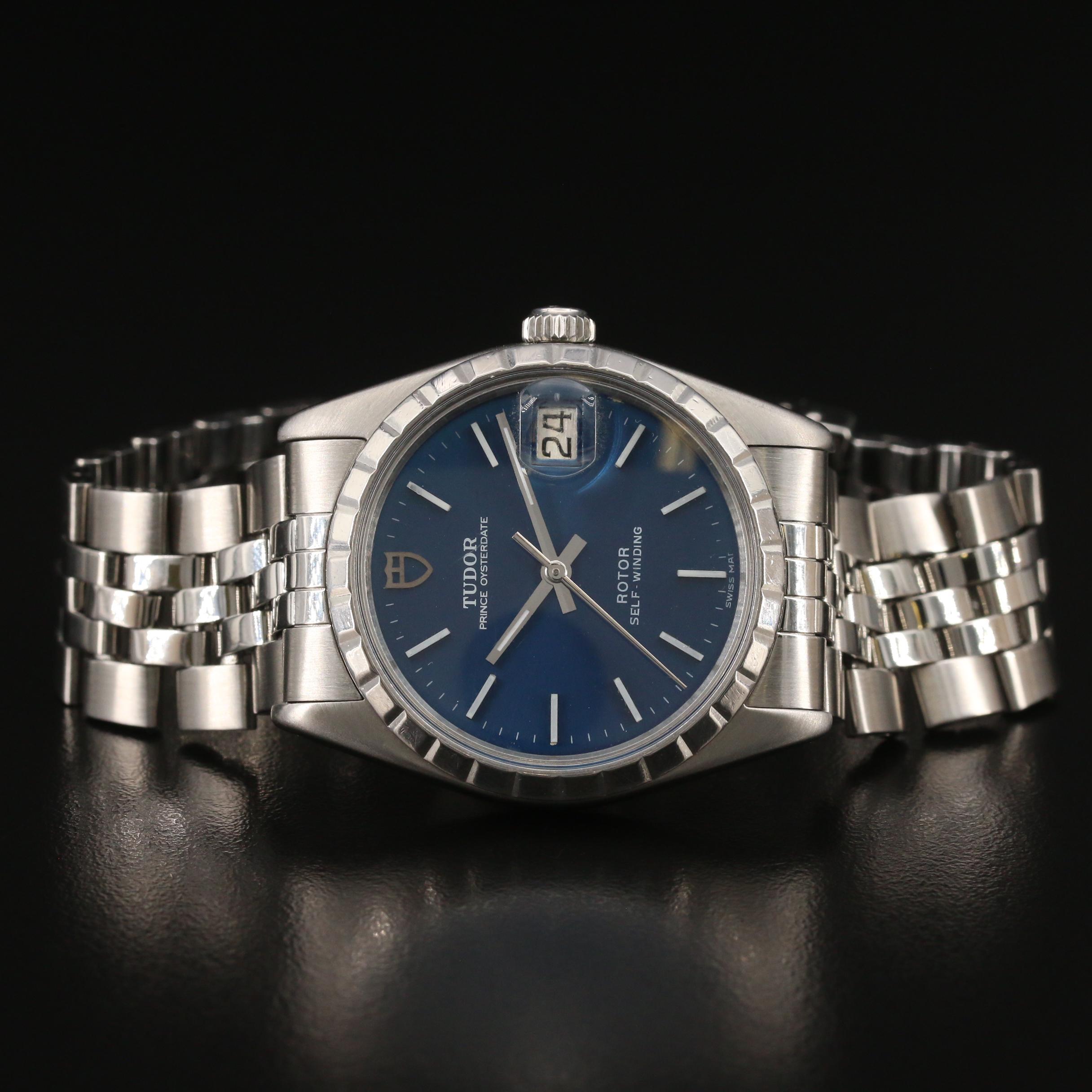 1990 Tudor Prince Oysterdate Stainless Steel Automatic Watch