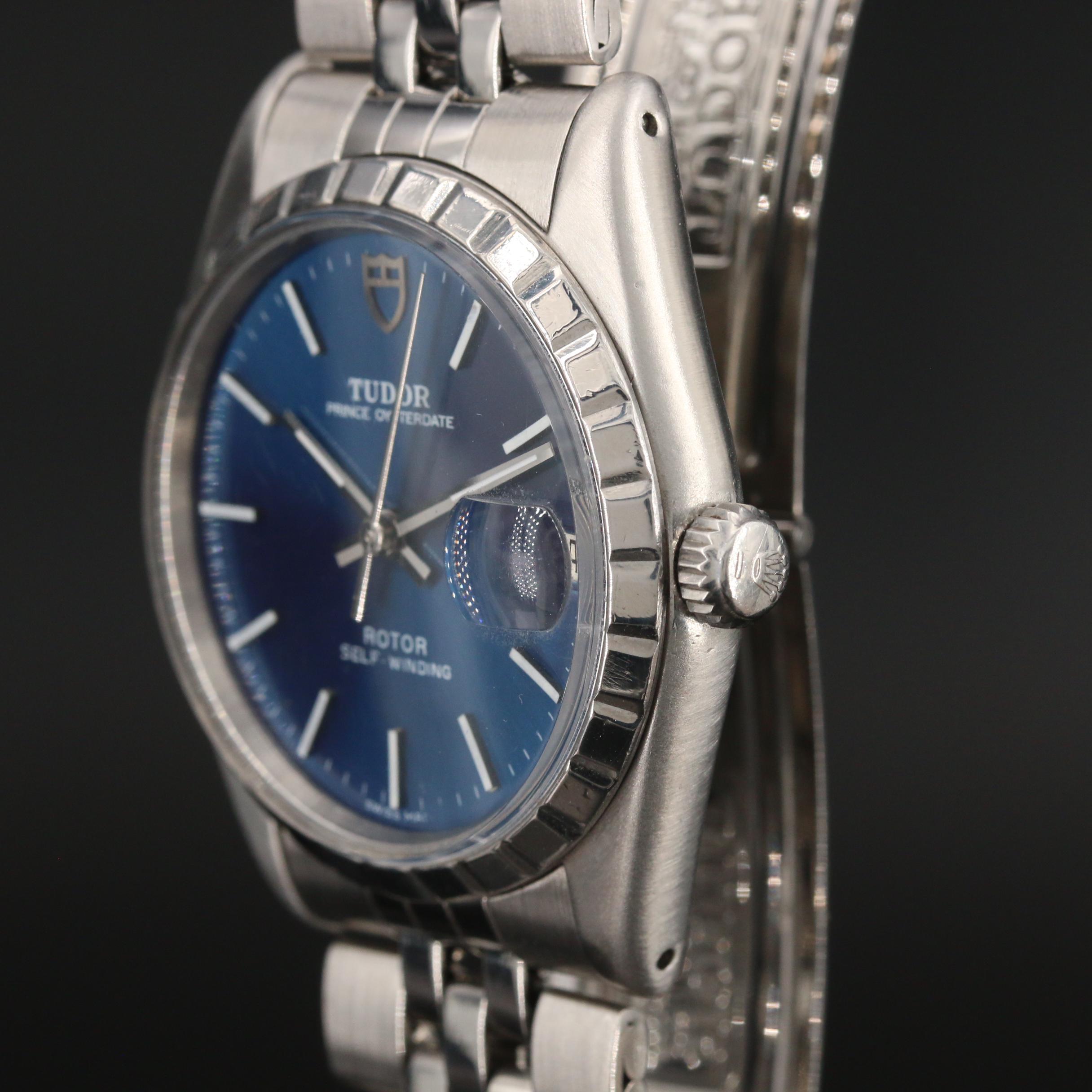 1990 Tudor Prince Oysterdate Stainless Steel Automatic Watch