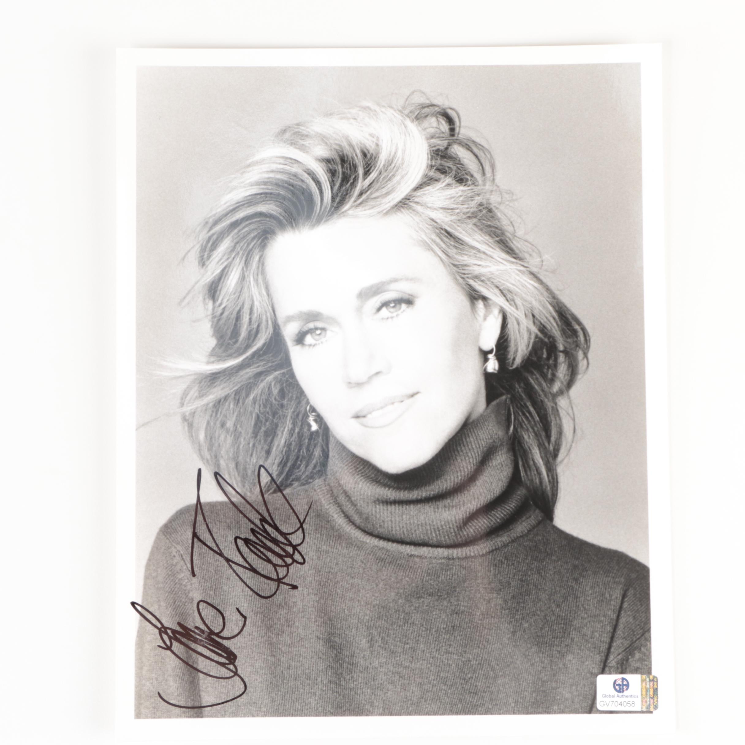 Meryl Streep "Devil Wears Prada" and Jane Fonda Signed Photo Prints, COA