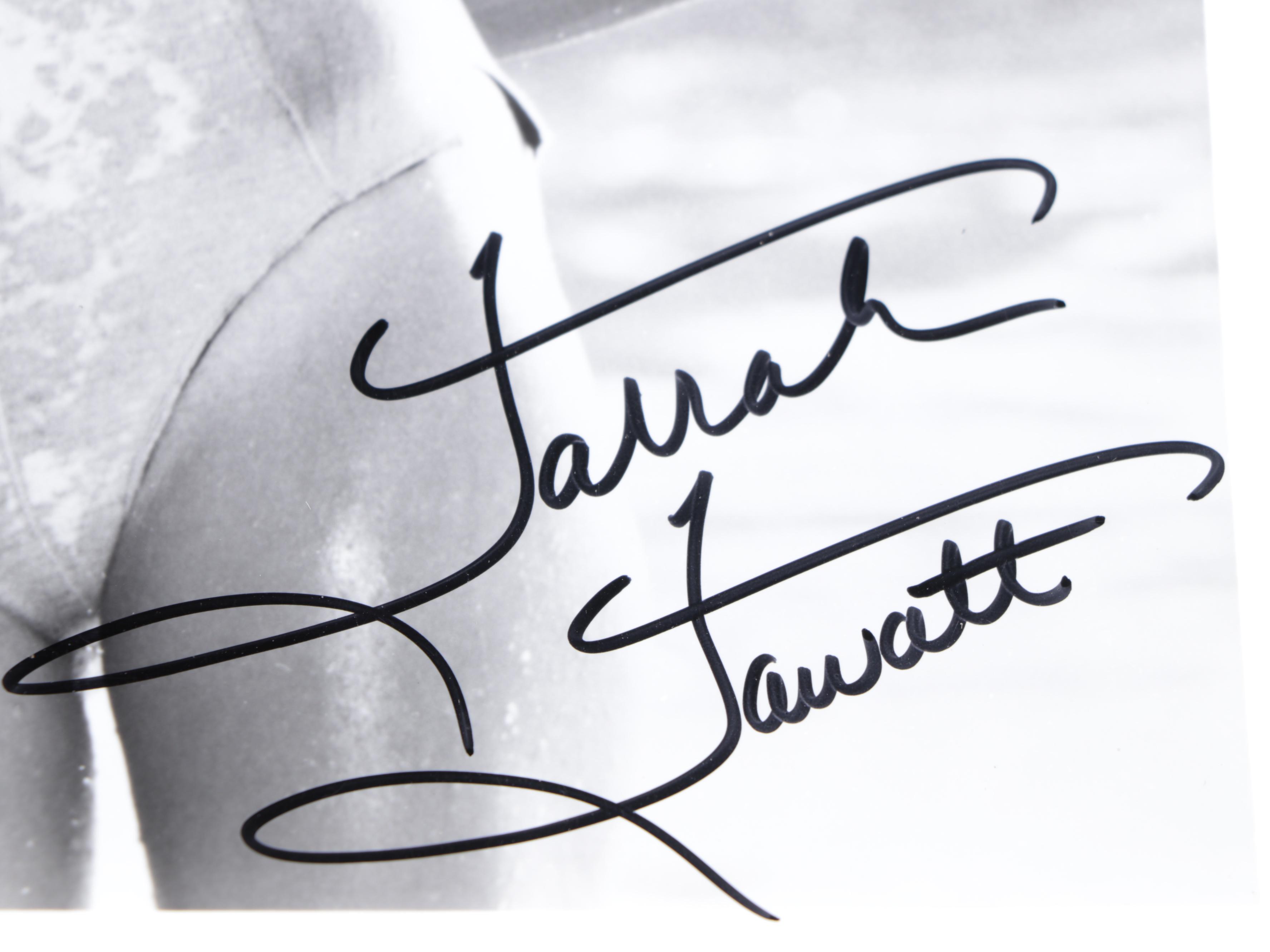 Farrah Fawcett Signed Swimsuit Photo Print, COA