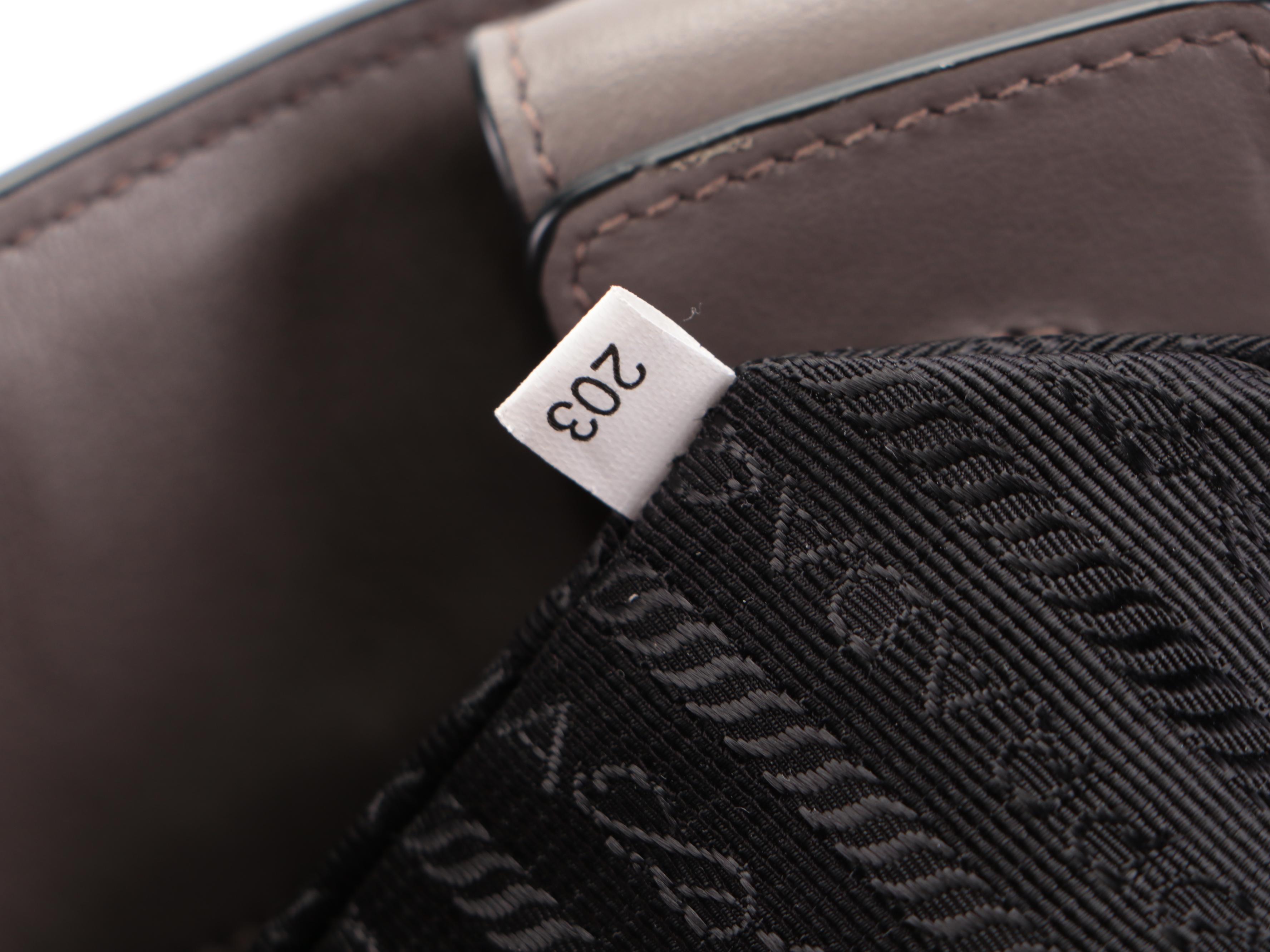 Prada Convertible Open Tote Small in Grey/Taupe Saffiano and Vitello Leather