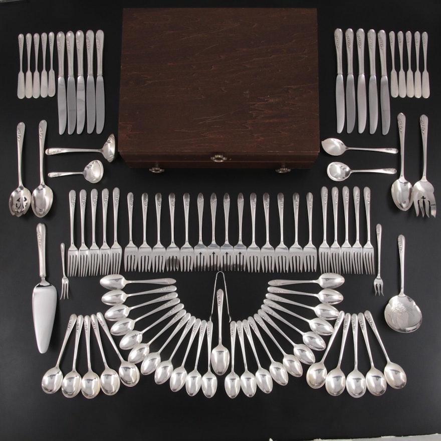 International Silver "Blossom Time" Sterling Silver Flatware and Utensils