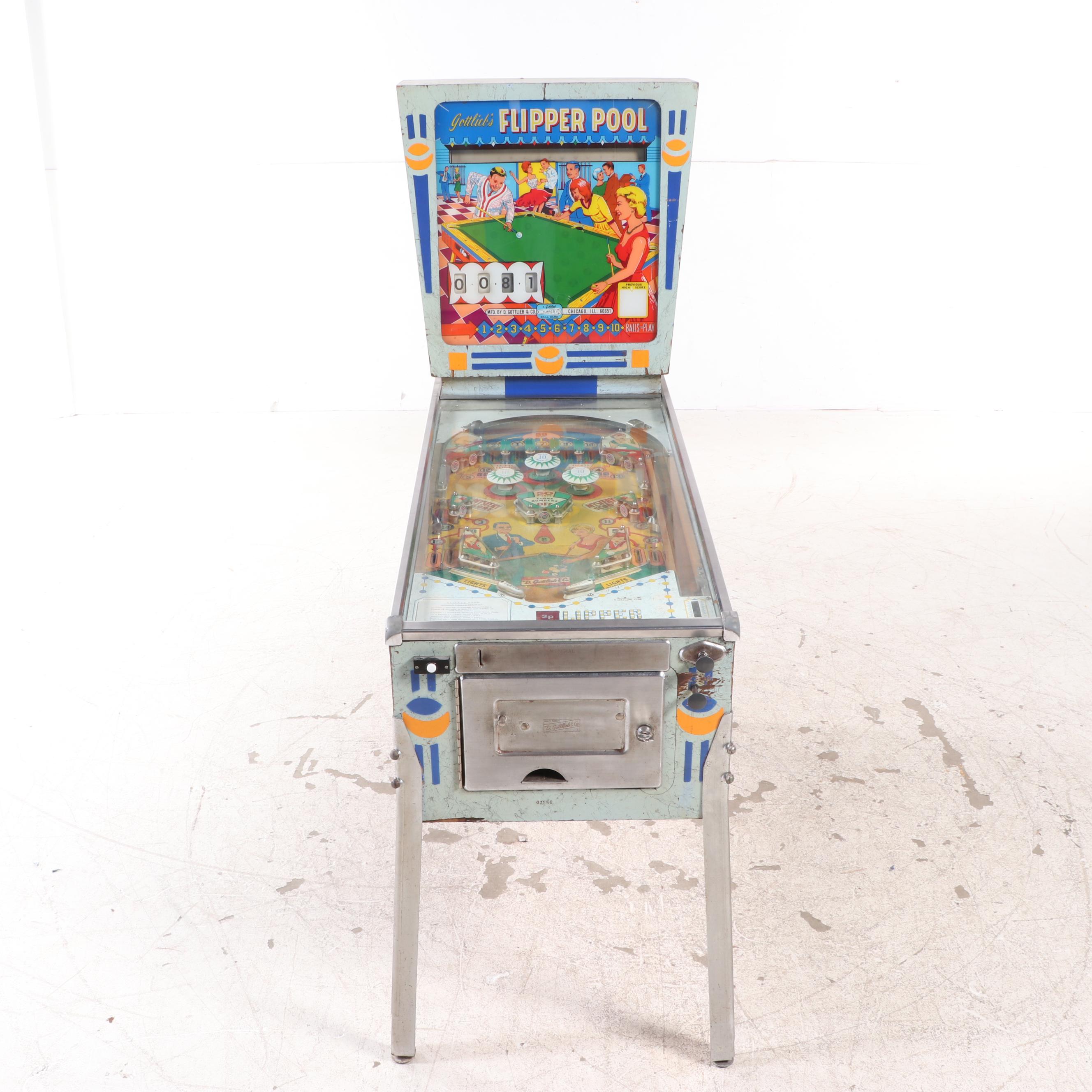Gottlieb's "Flipper Pool" Pinball Machine