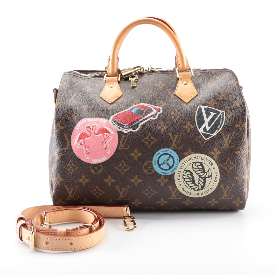 Louis Vuitton Speedy Bandoulière 30 in My World Tour Monogram Canvas and Leather