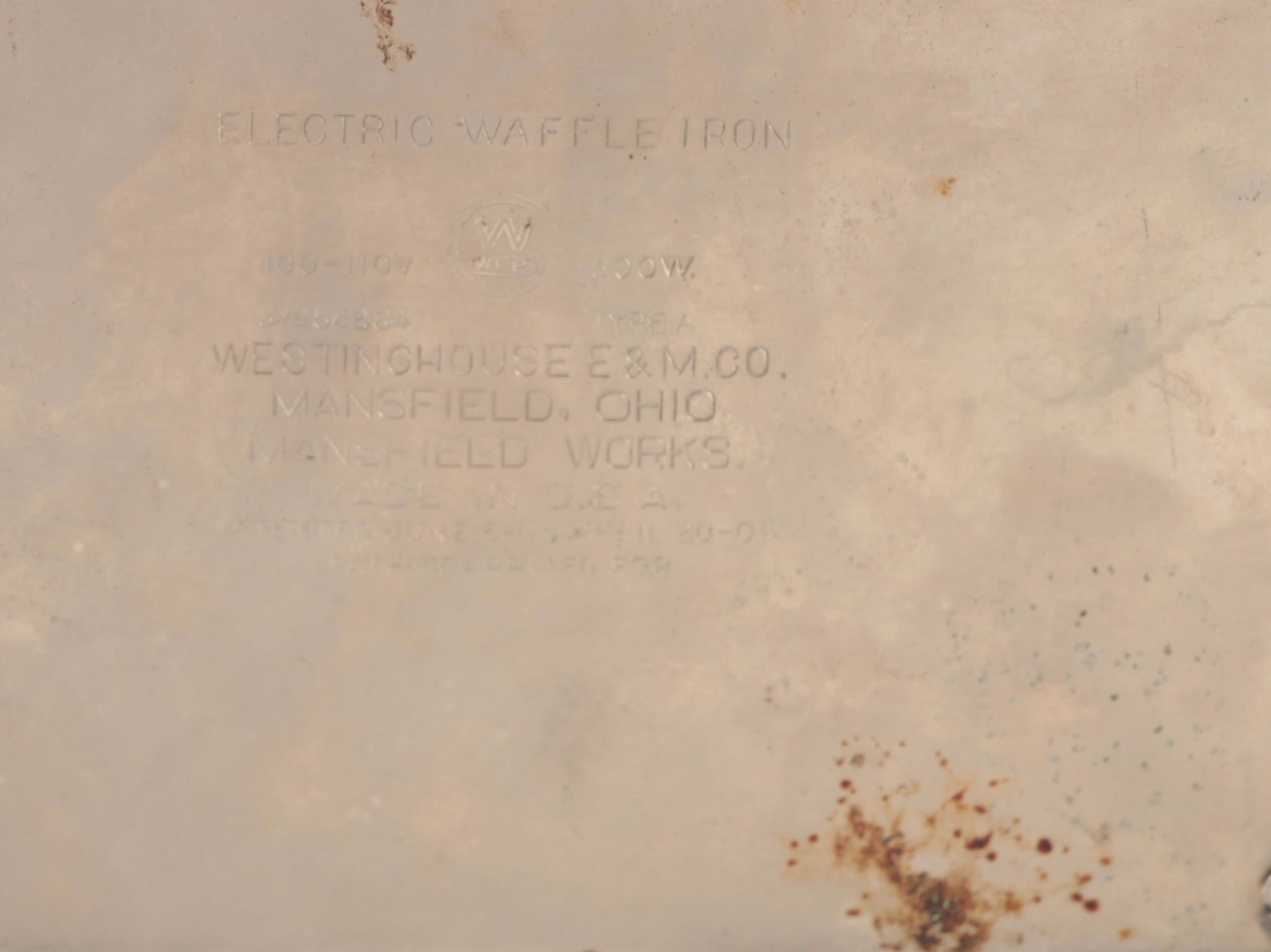Westinghouse Electric Waffle Iron