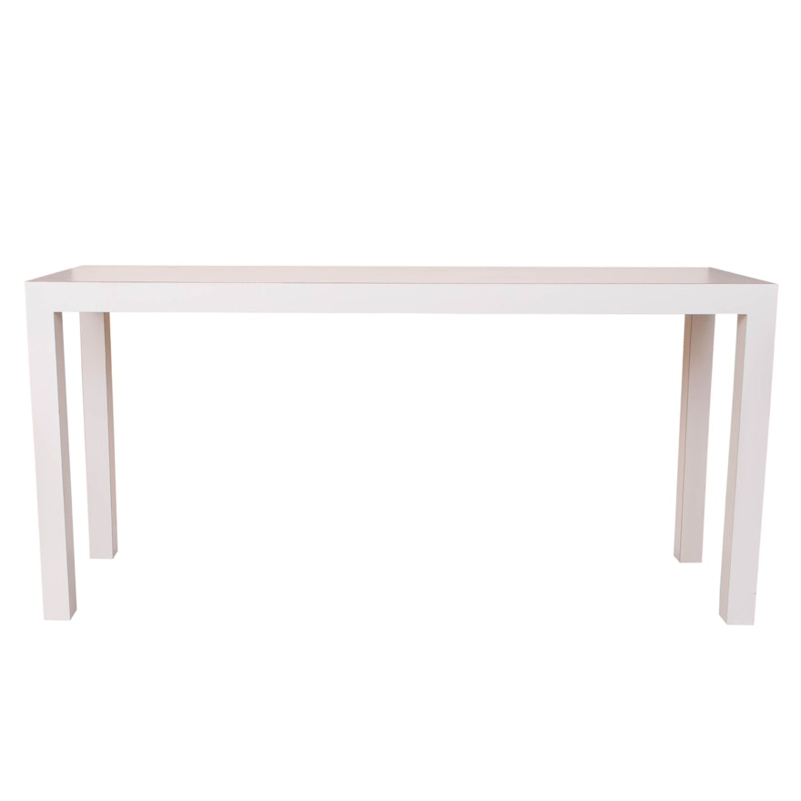 Parsons Style Laminated Console Table, Mid to Late 20th Century