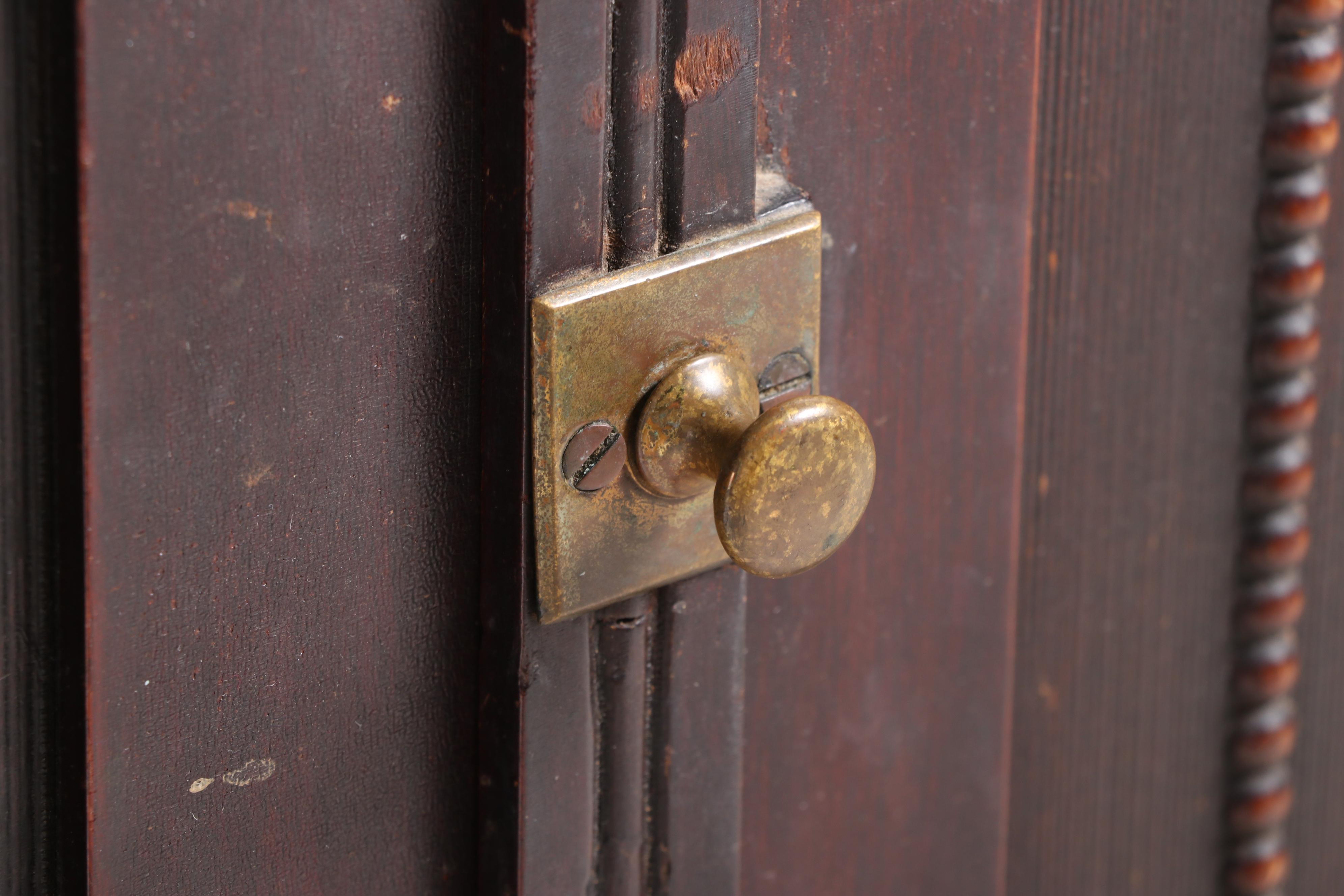 Aesthetic Movement Mahogany-Finish Sheet Music Cabinet, Late 19th Century