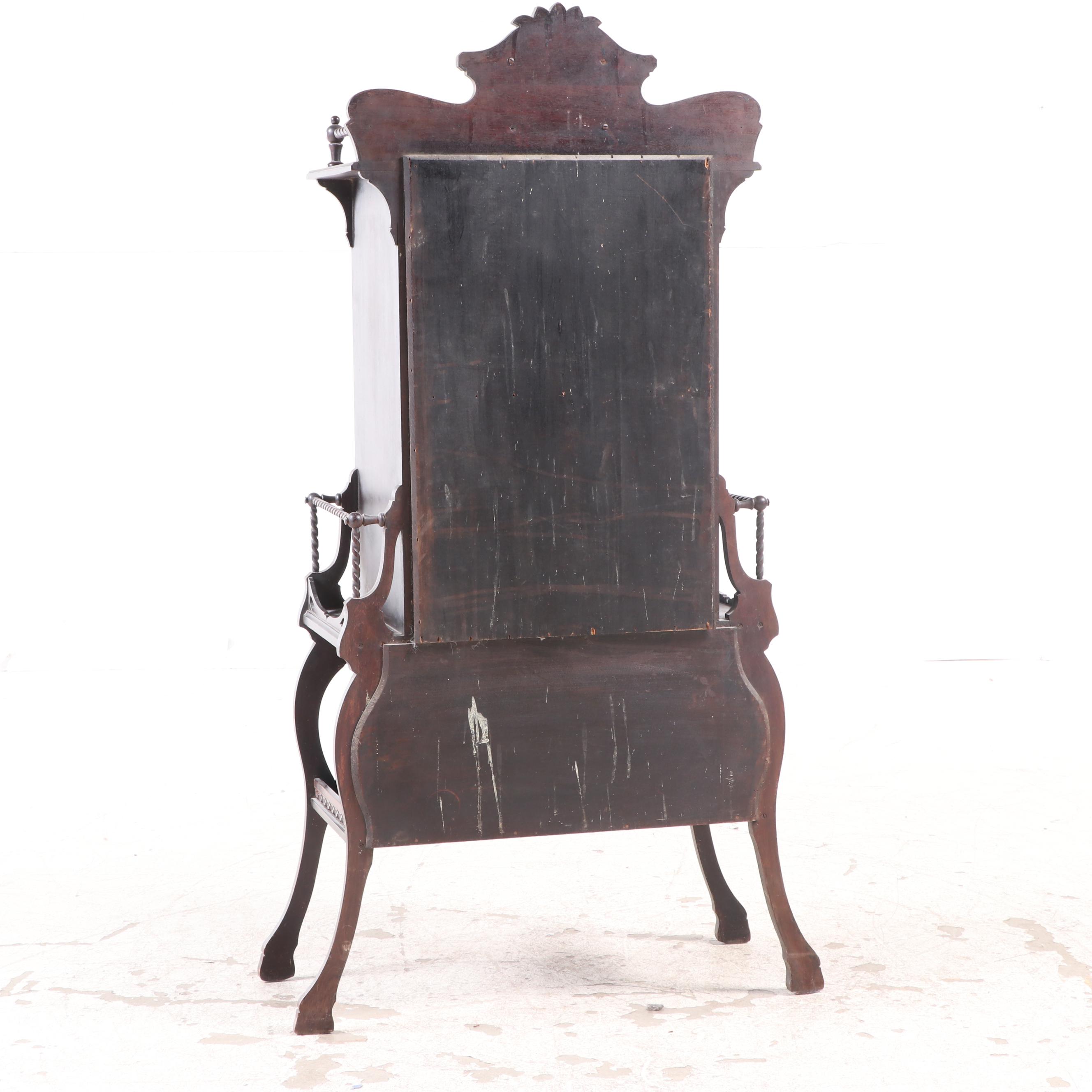 Aesthetic Movement Mahogany-Finish Sheet Music Cabinet, Late 19th Century