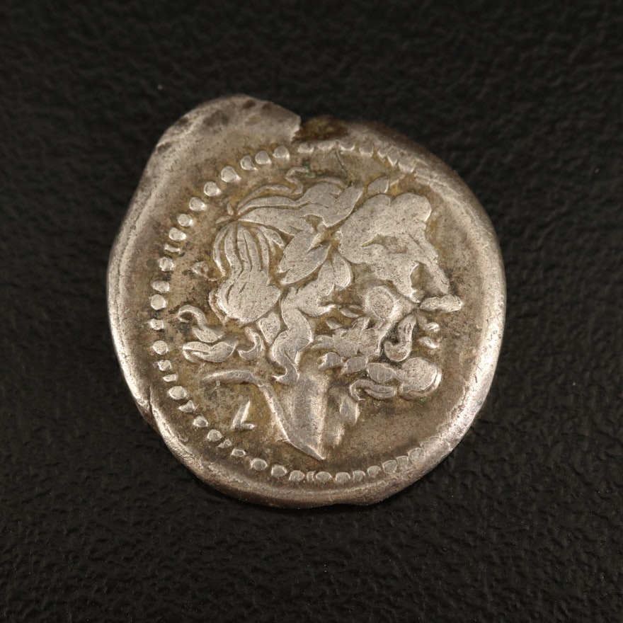 Ancient Roman Republic Silver Victoriatus, ca. 211 BC
