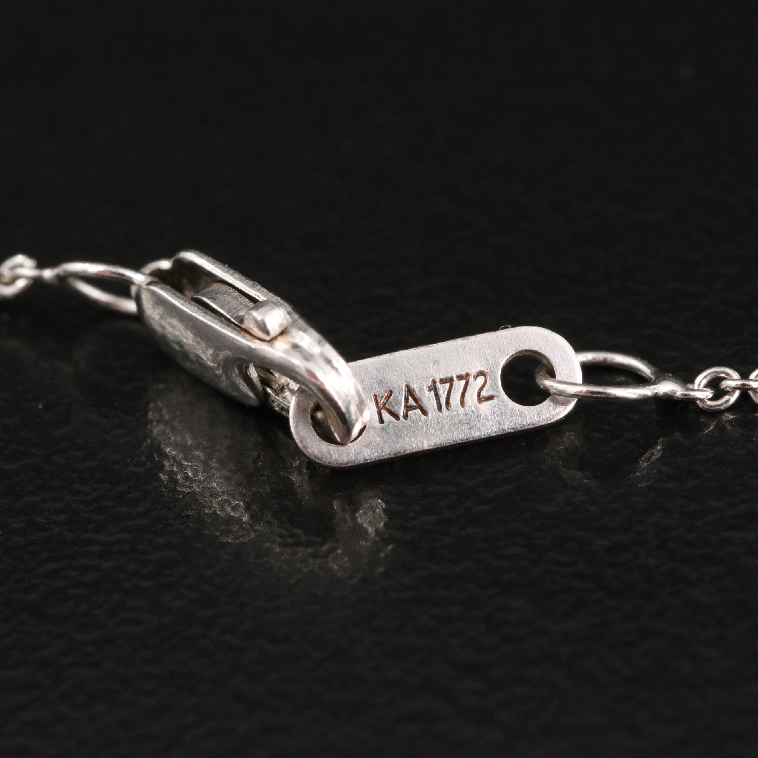 Sterling Silver Diamond Pendant Necklace