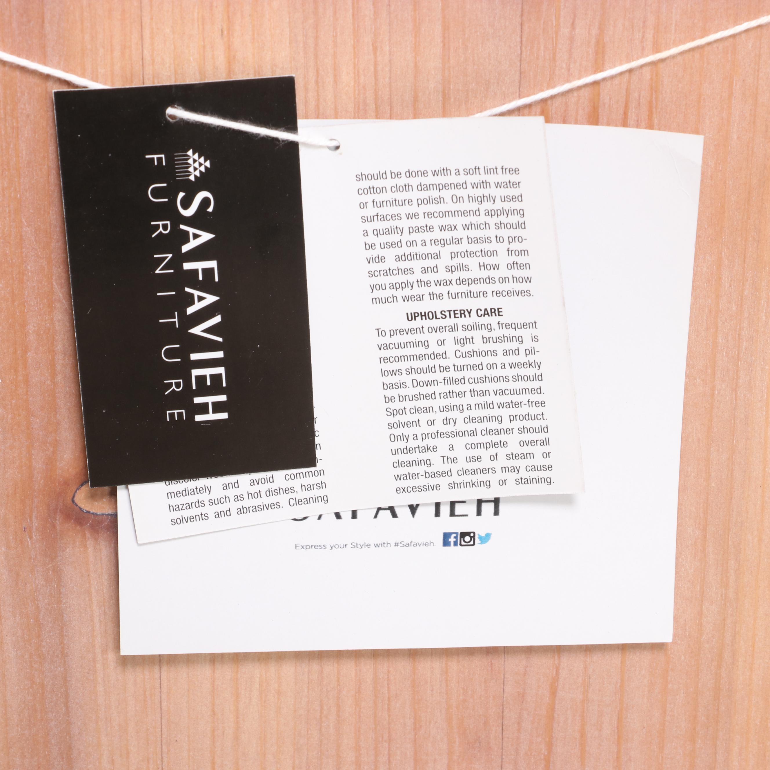 Safavieh Contemporary Grained Wood Cinched Waist Side Tables