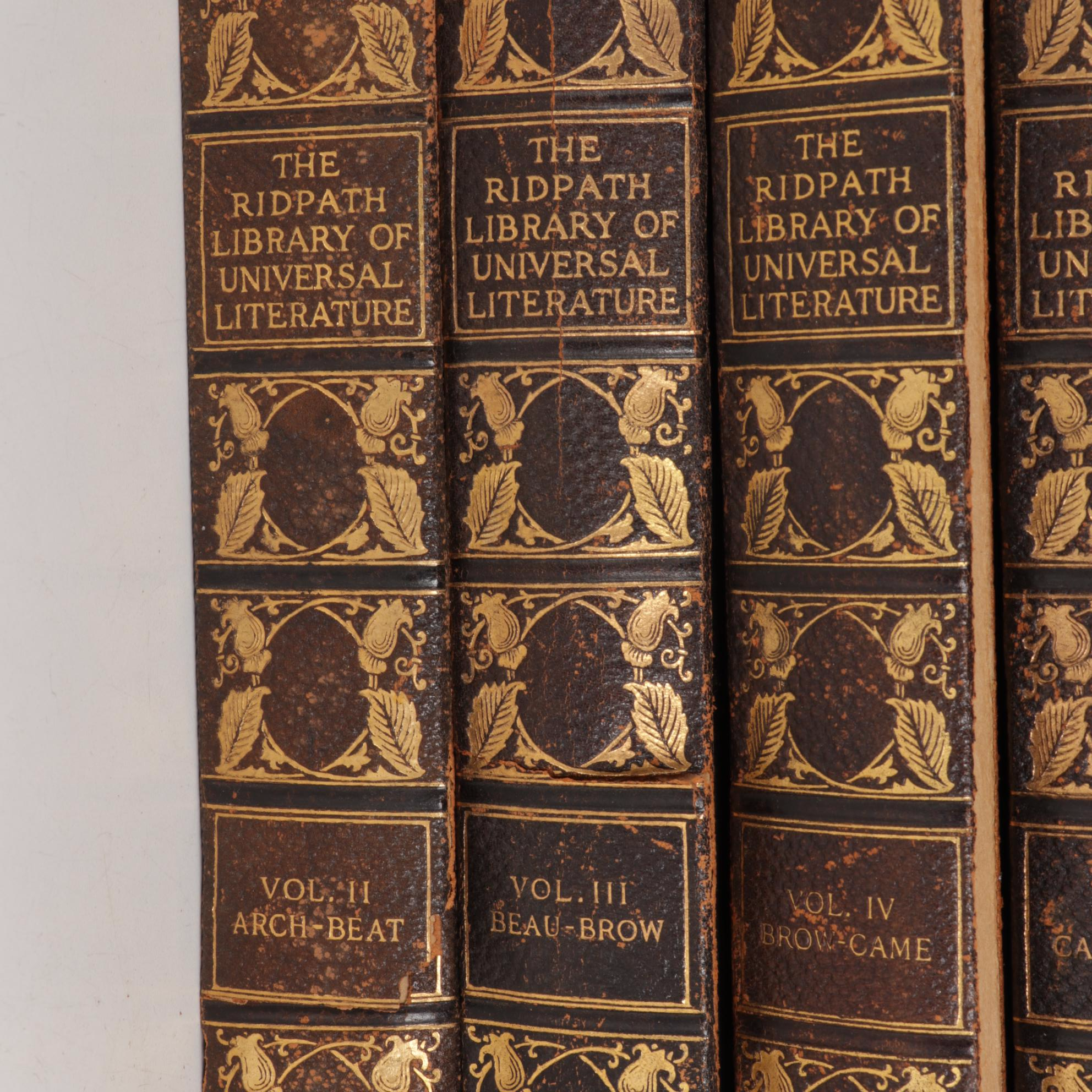 Limited Edition "The Ridpath Library of Universal Literature" Partial Set, 1910