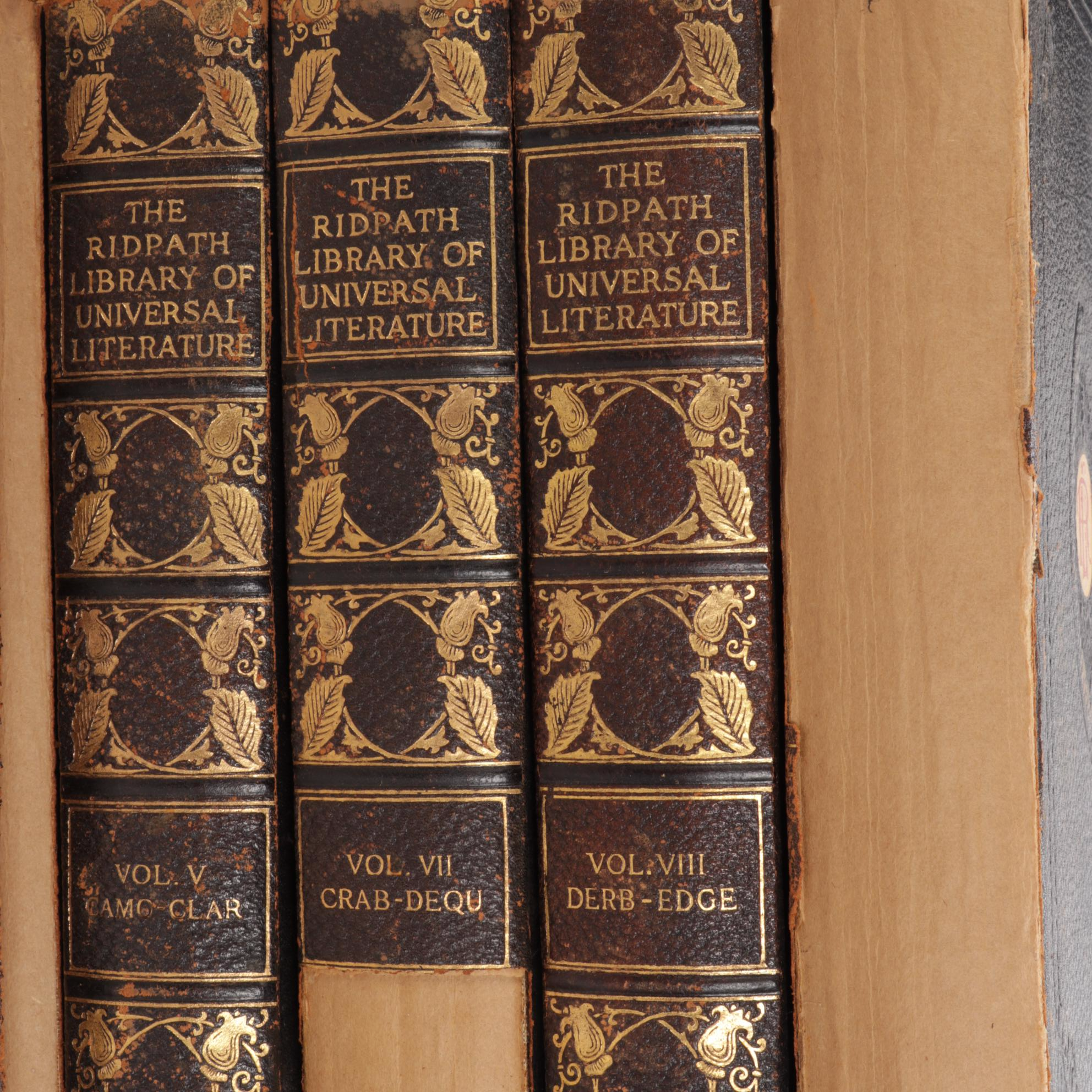 Limited Edition "The Ridpath Library of Universal Literature" Partial Set, 1910