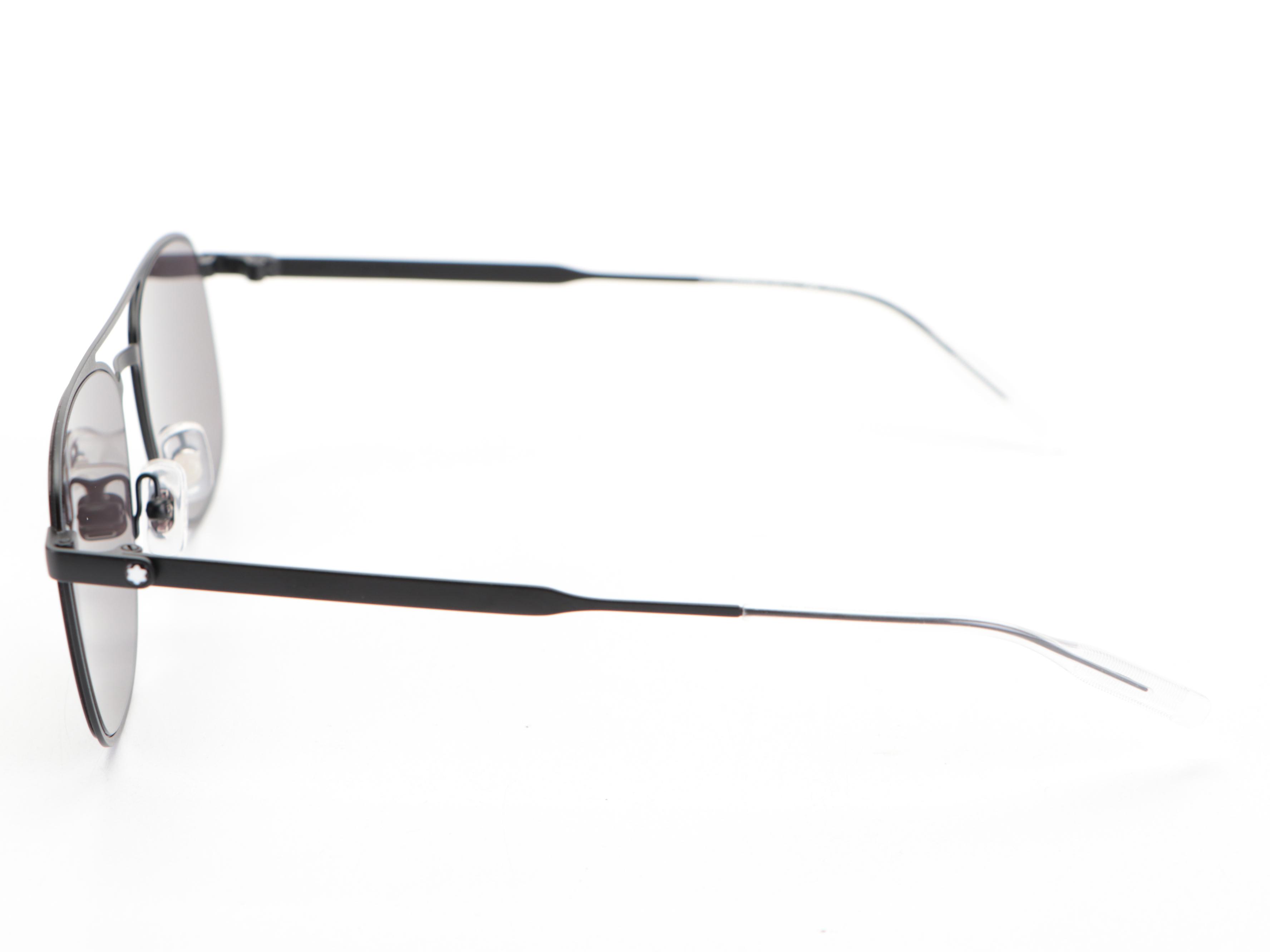 Montblanc MB0143S Aviator Style Sunglasses with Case