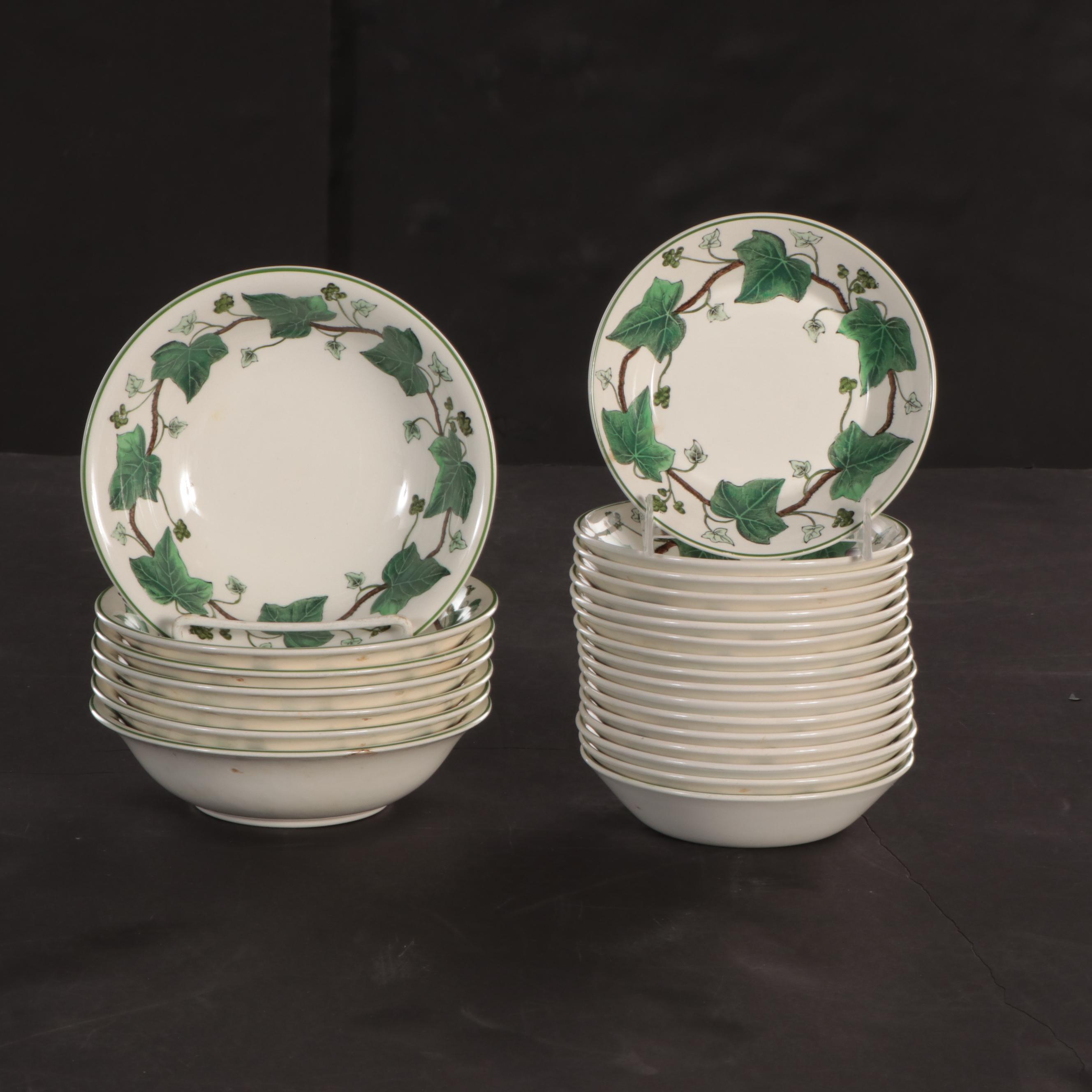 Wedgwood Barlaston "Napoleon Ivy" Dinnerware and Serveware