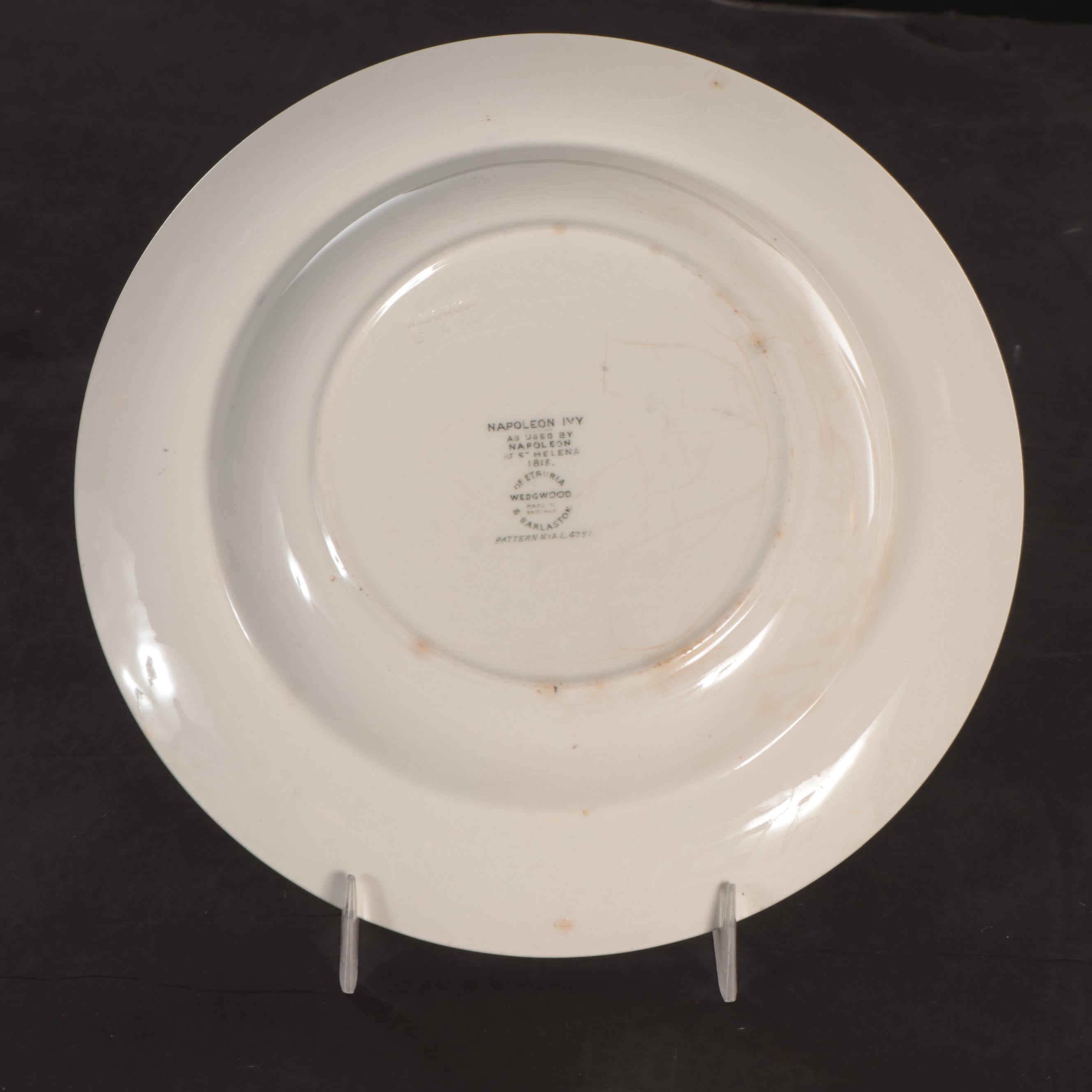 Wedgwood Barlaston "Napoleon Ivy" Dinnerware and Serveware
