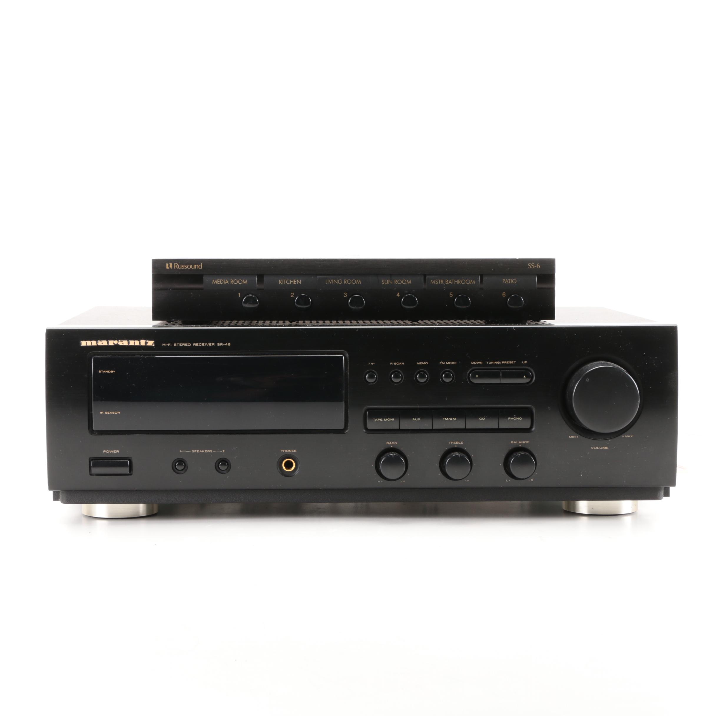 Marantz SR-48 Stereo Receiver, CC-38 5-Disc CD Player, c. 1999