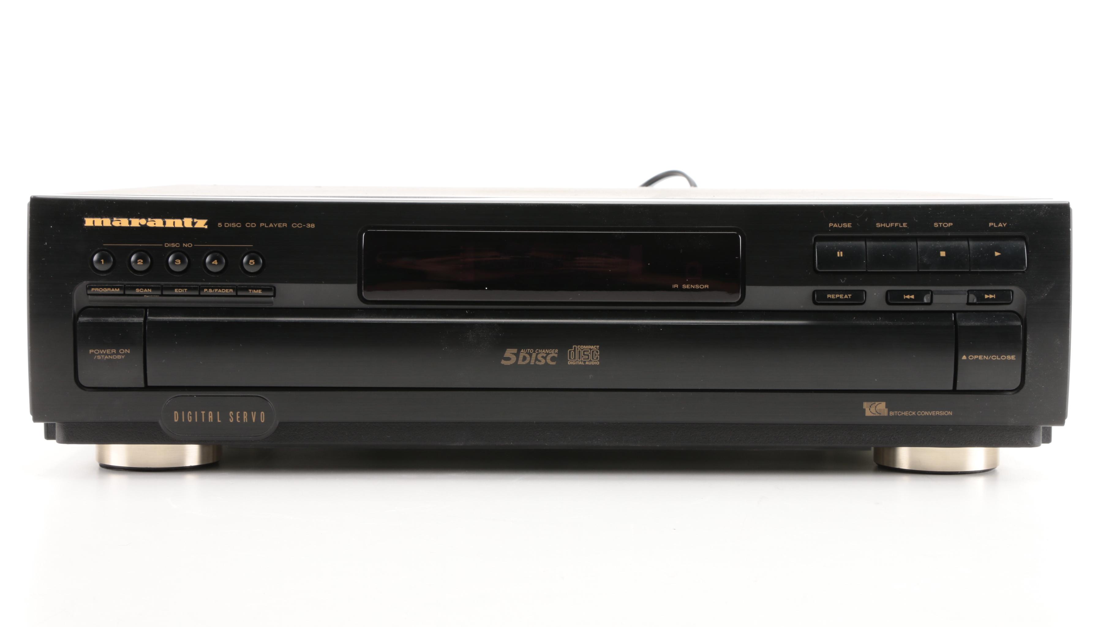 Marantz SR-48 Stereo Receiver, CC-38 5-Disc CD Player, c. 1999