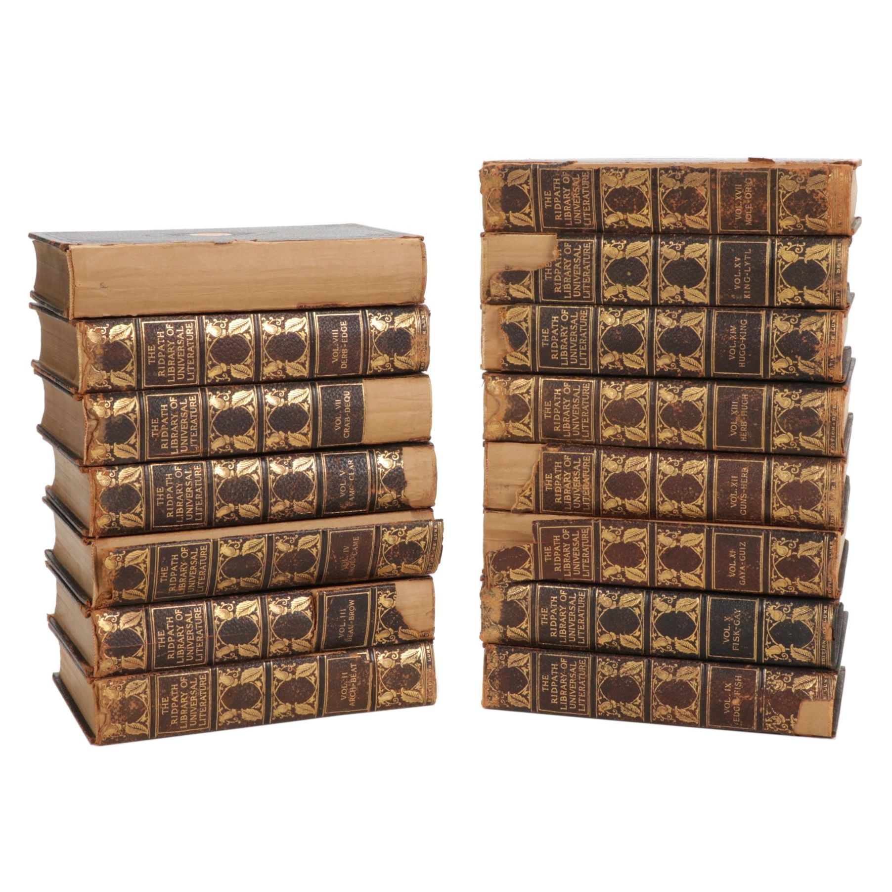 Limited Edition "The Ridpath Library of Universal Literature" Partial Set, 1910