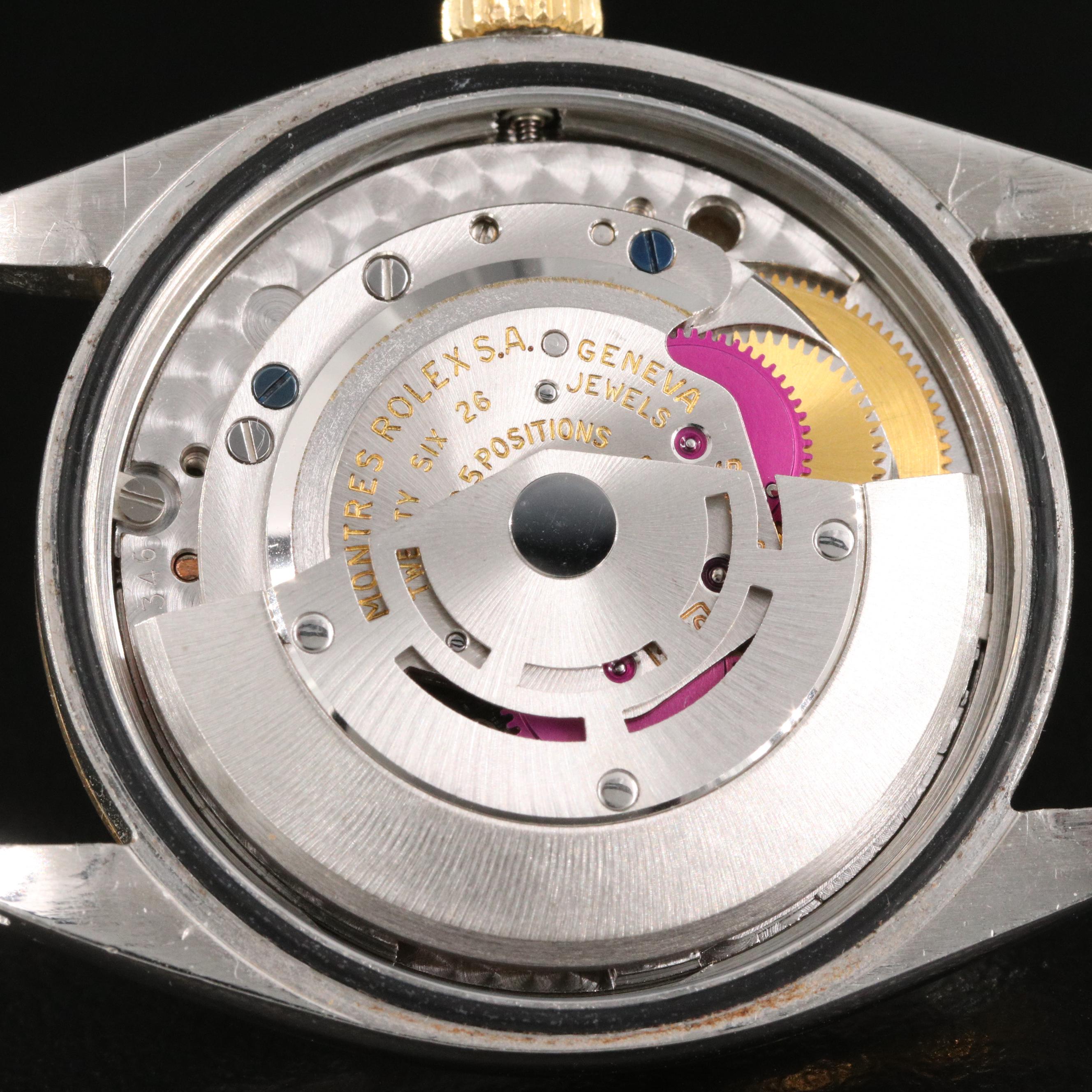 1968 Rolex Oyster Perpetual Zephyr Dial Stainless Steel and 14K Watch