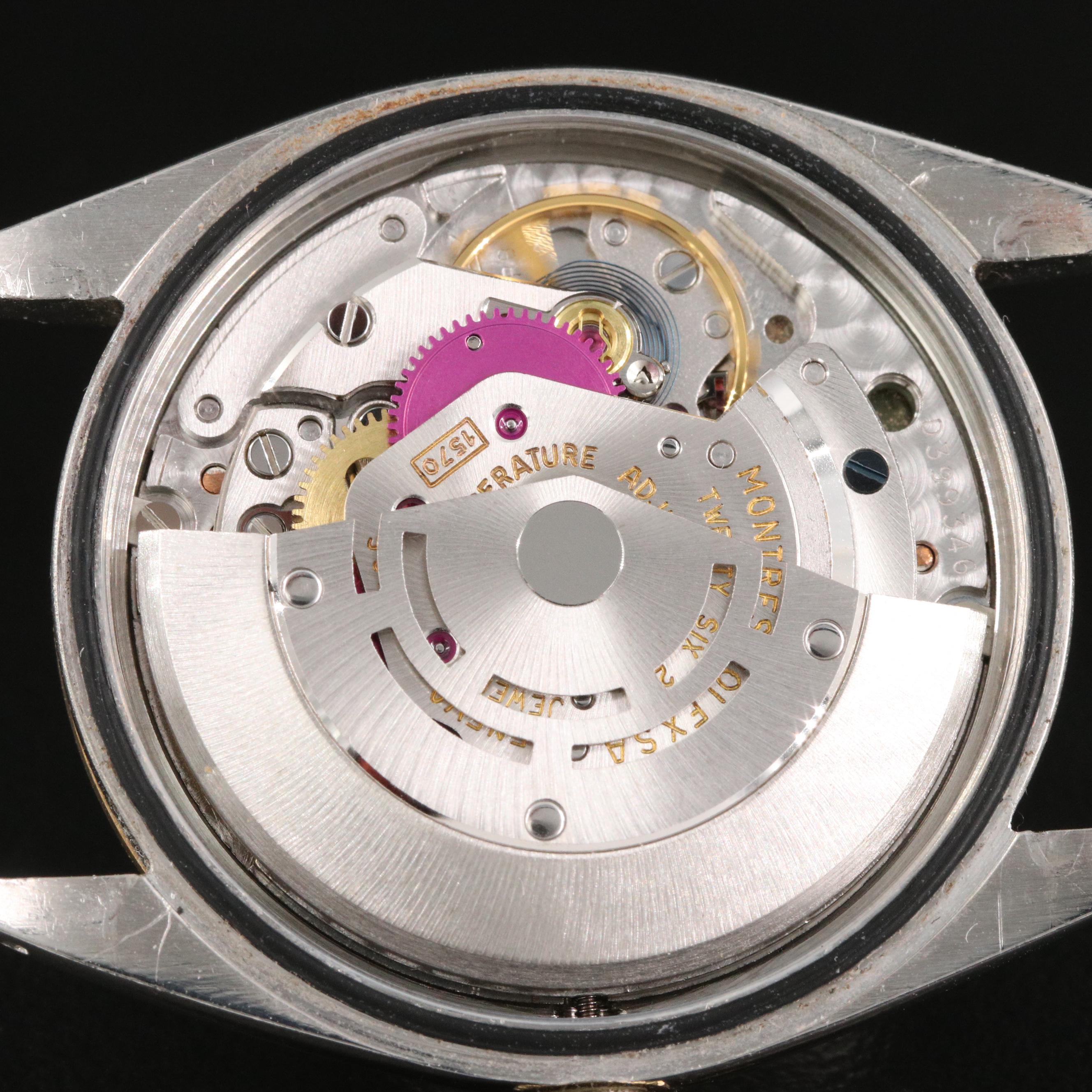 1968 Rolex Oyster Perpetual Zephyr Dial Stainless Steel and 14K Watch