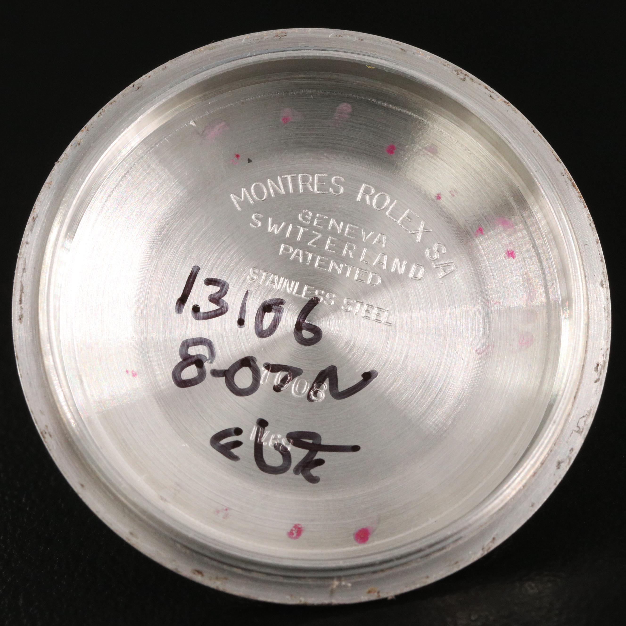 1968 Rolex Oyster Perpetual Zephyr Dial Stainless Steel and 14K Watch