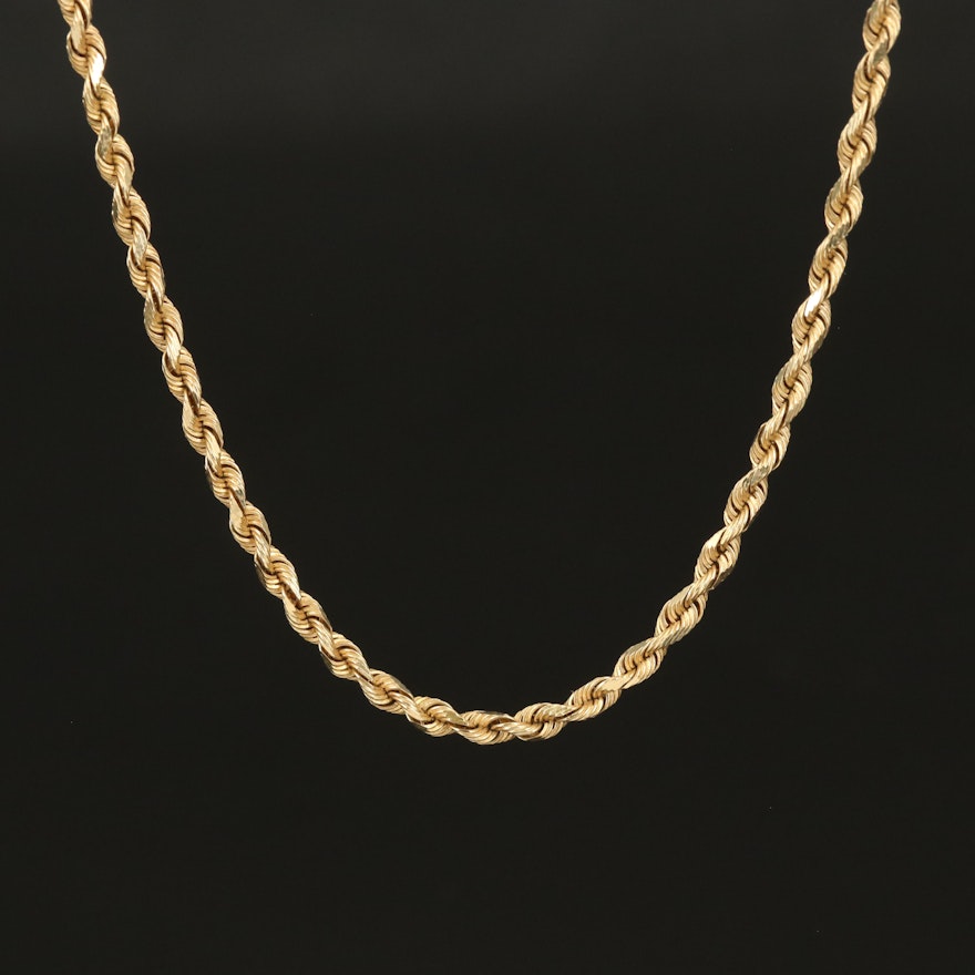 Peruvian 14K Rope Chain