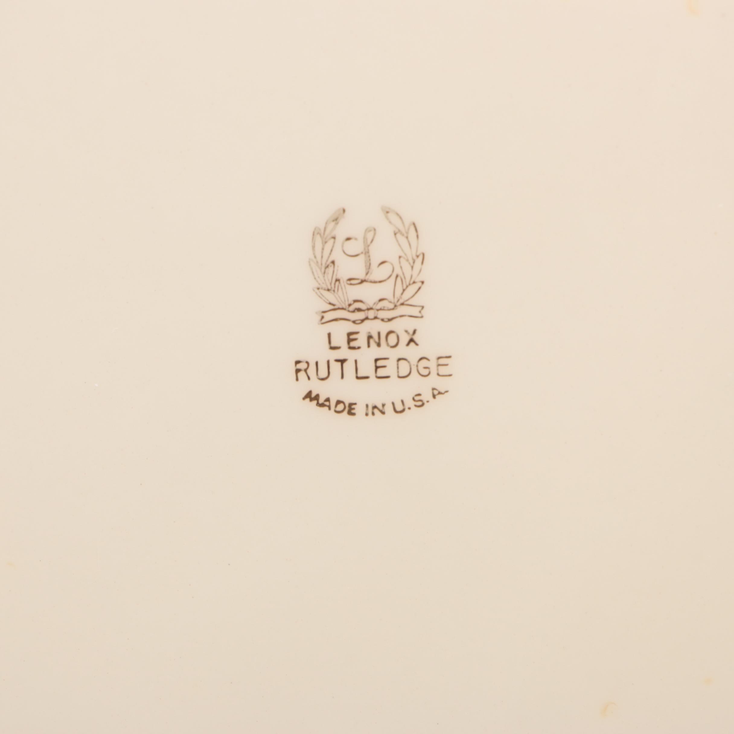 Lenox "Rutledge" Bone China Dinnerware, Mid to Late 20th Century