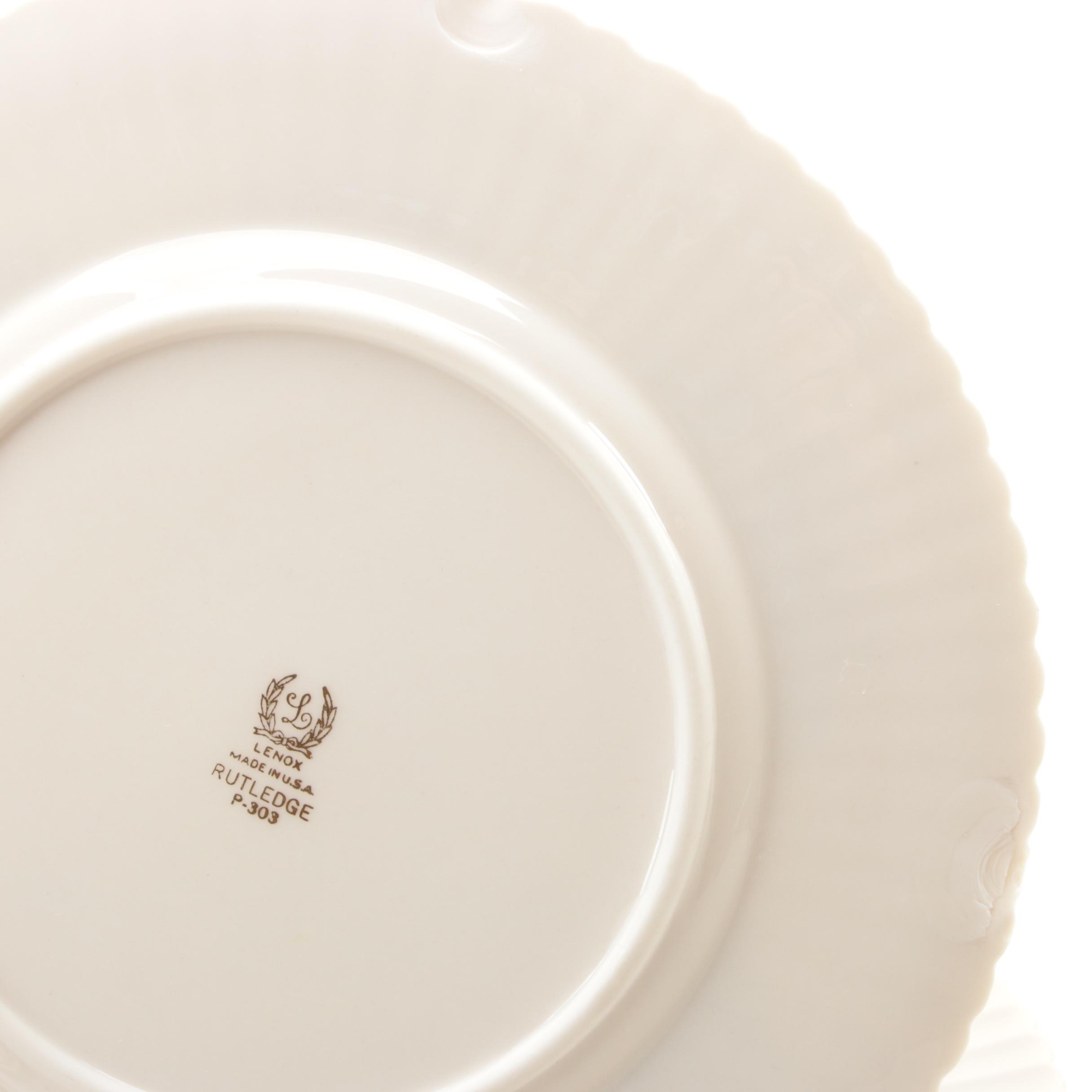 Lenox "Rutledge" Bone China Dinnerware, Mid to Late 20th Century