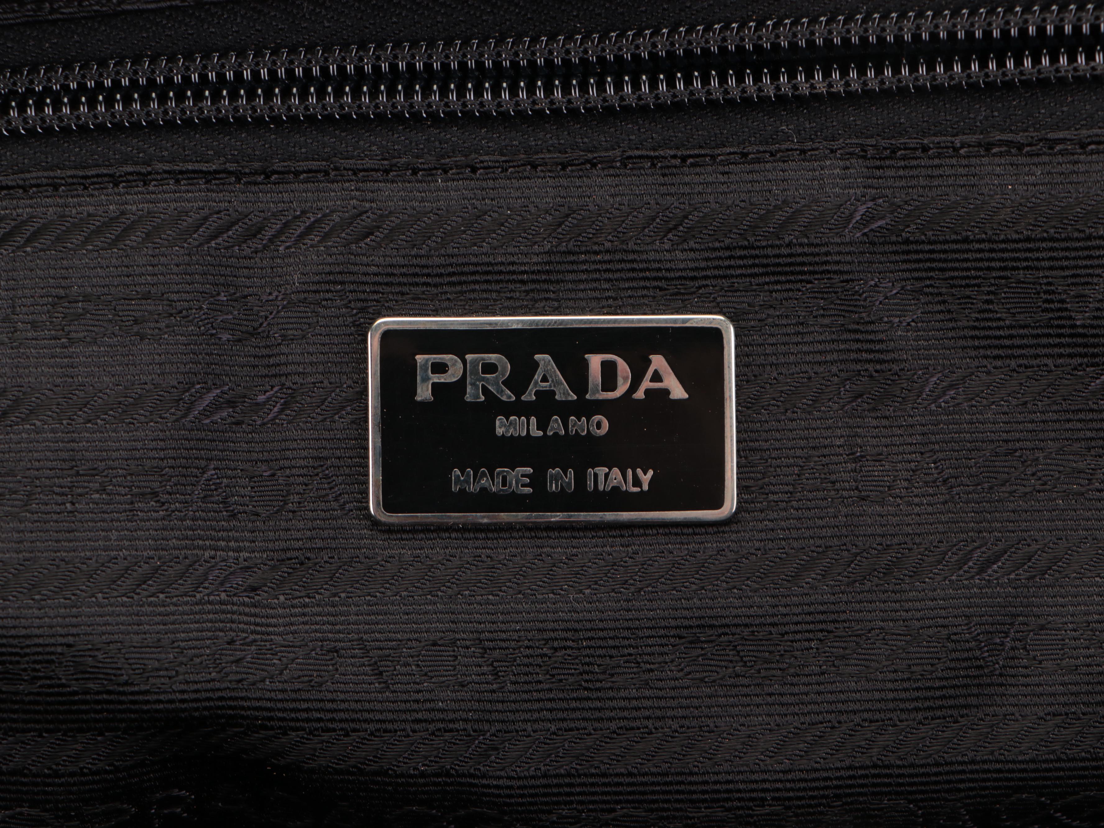 Prada Weekender Bag in Black Tessuto Nylon