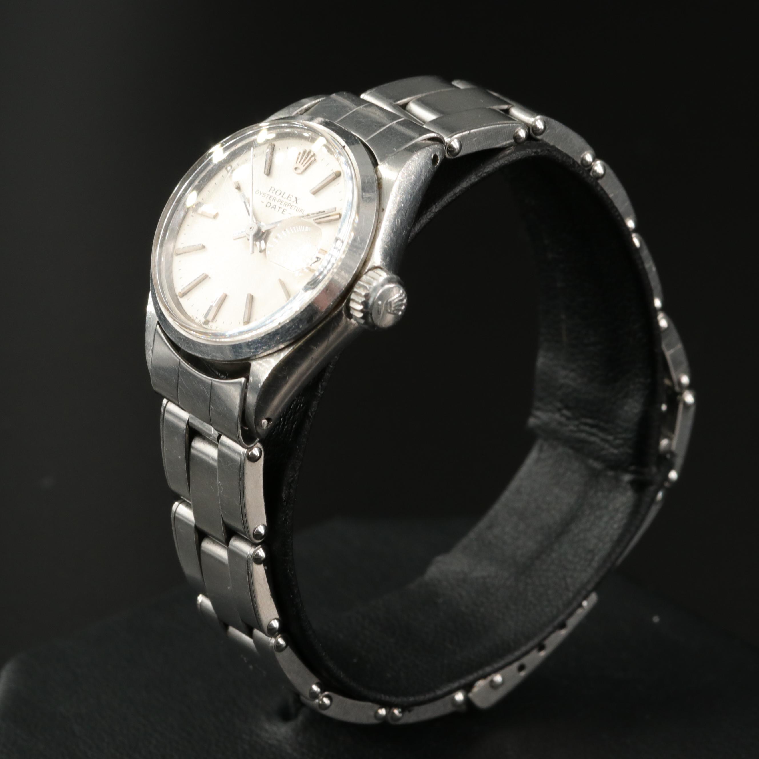 1968 Rolex Oyster Perpetual Date Stainless Steel Watch