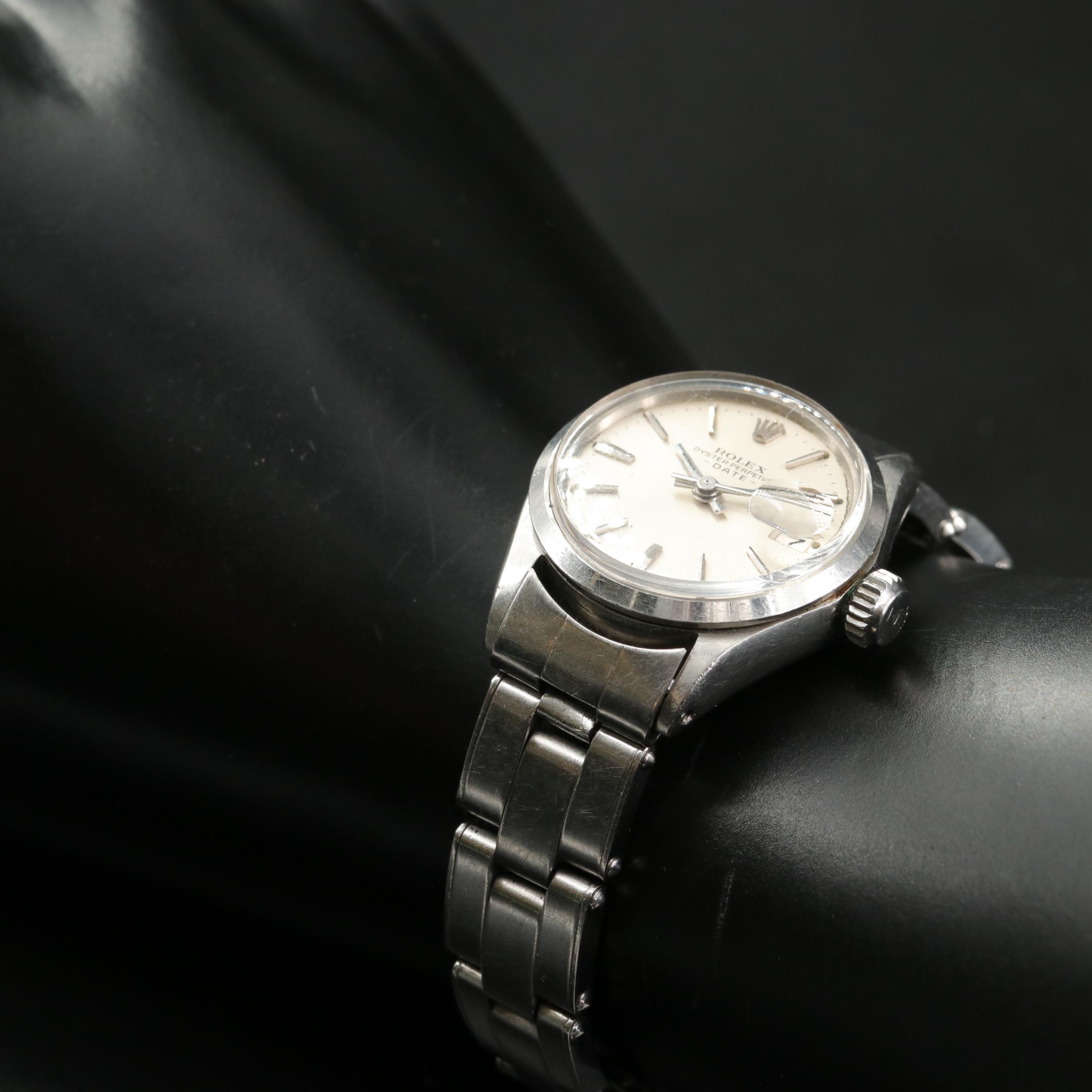 1968 Rolex Oyster Perpetual Date Stainless Steel Watch