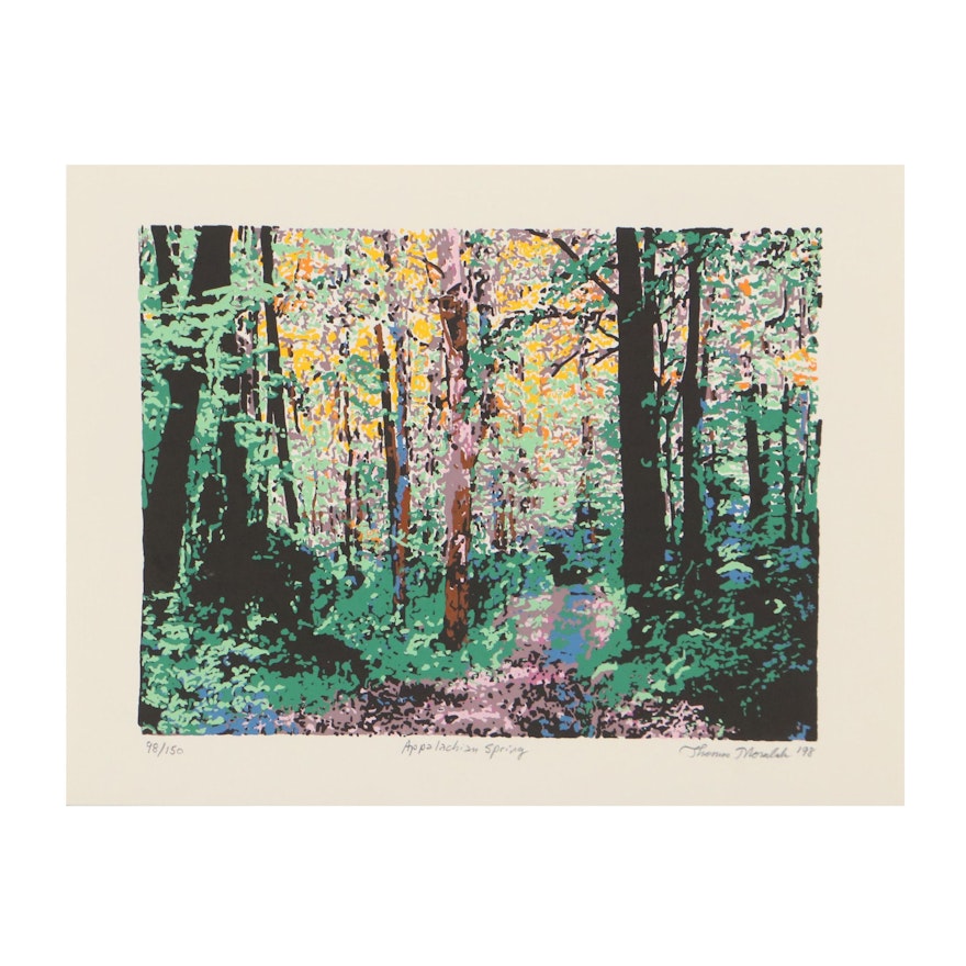 Thomas Norulak Serigraph "Appalachian Spring," 1998