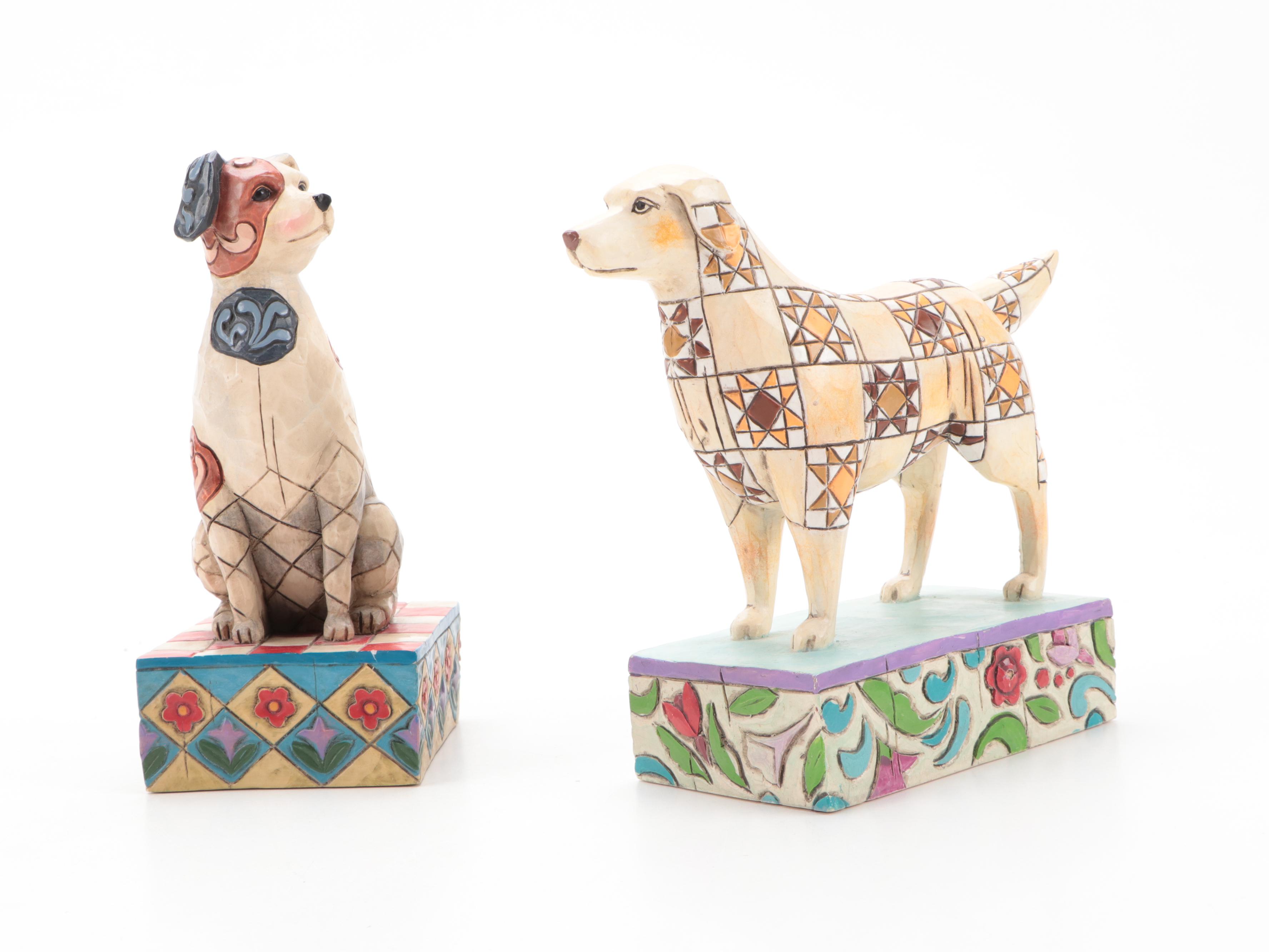 Jim Shore "Golden Retriever", "Island Welcome" and Other Figurines