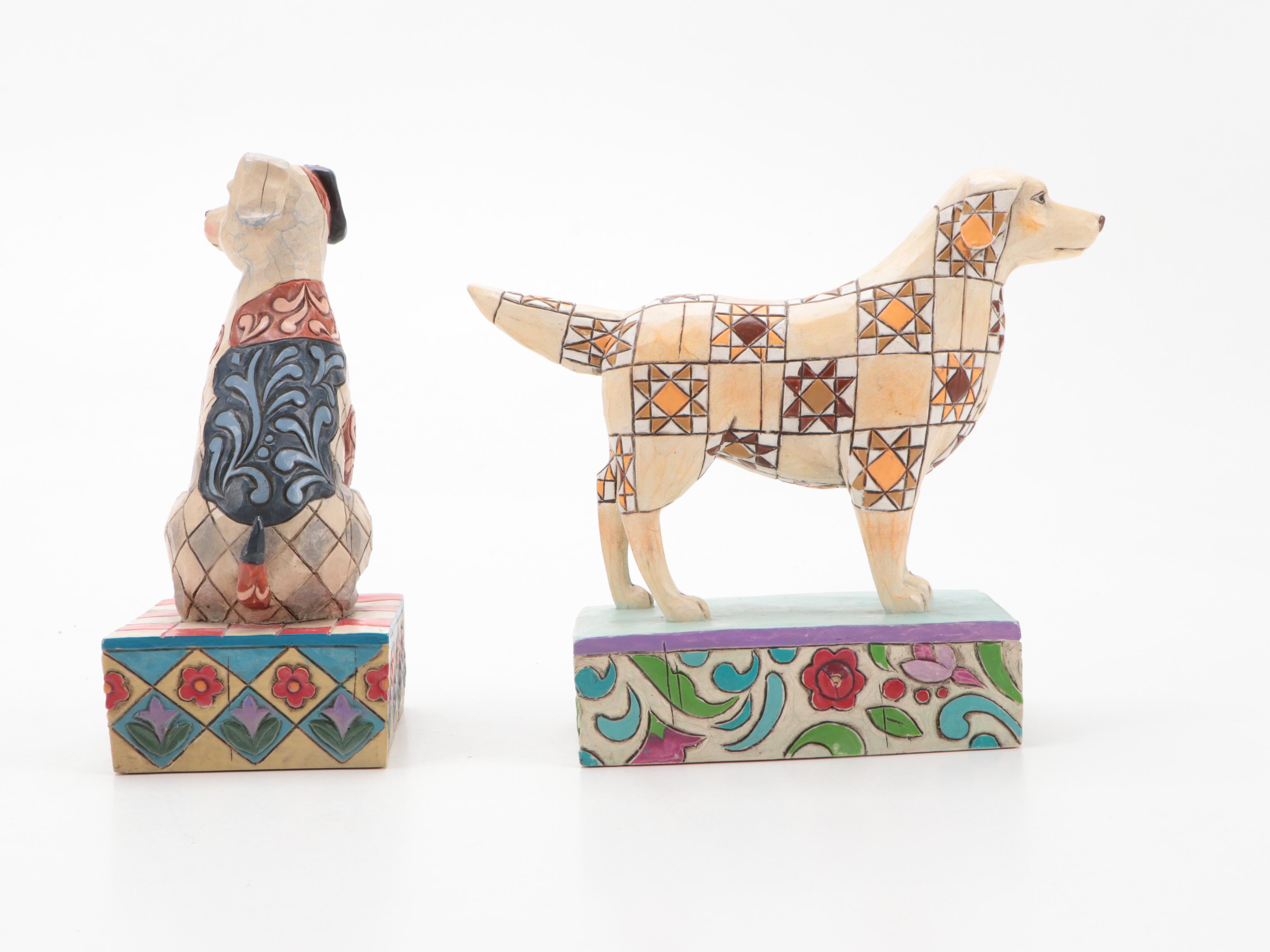 Jim Shore "Golden Retriever", "Island Welcome" and Other Figurines